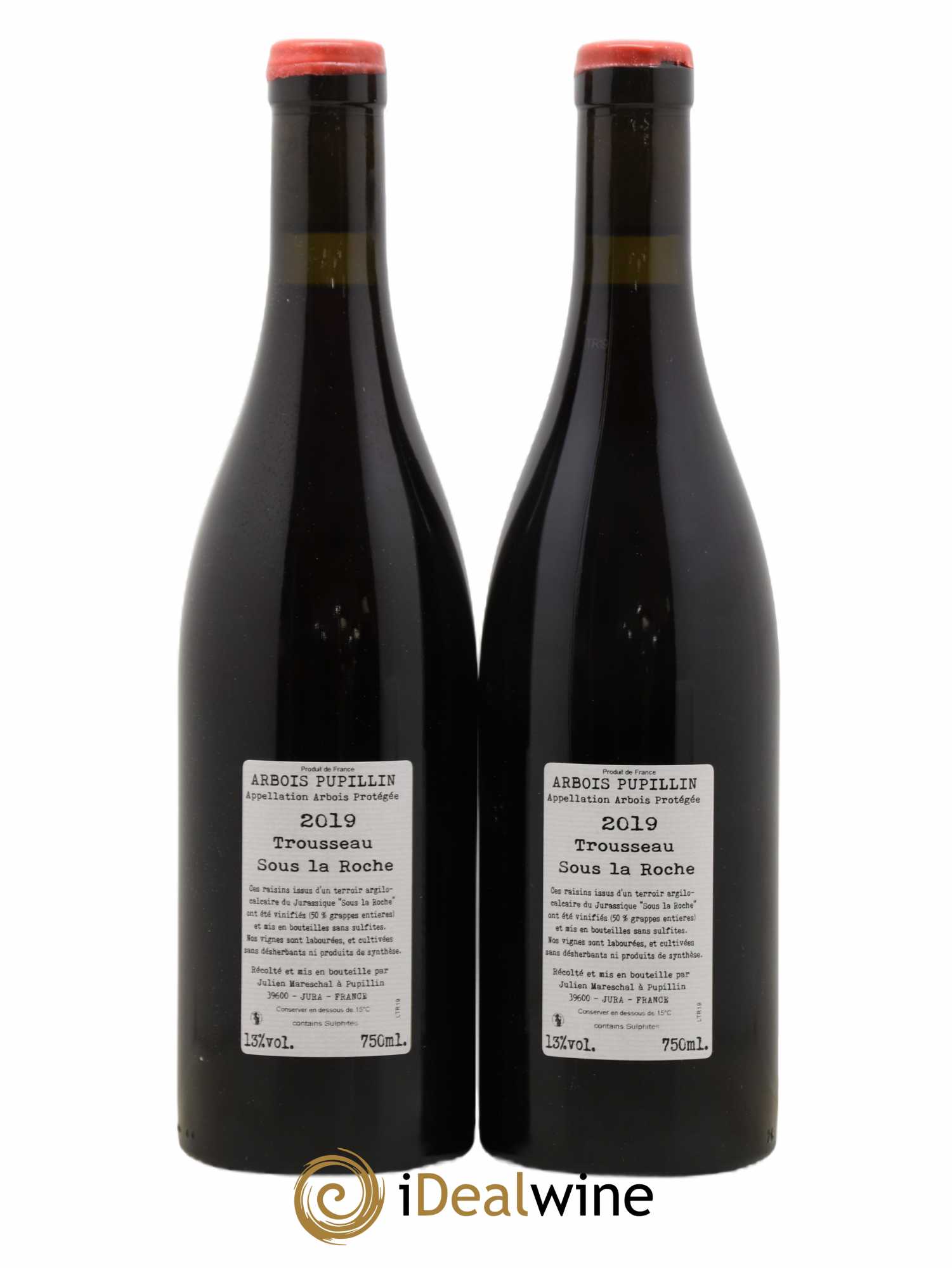 Arbois Pupillin Trousseau Sous La Roche Domaine De La Borde 2019 - Posten von 2 Flaschen - 1