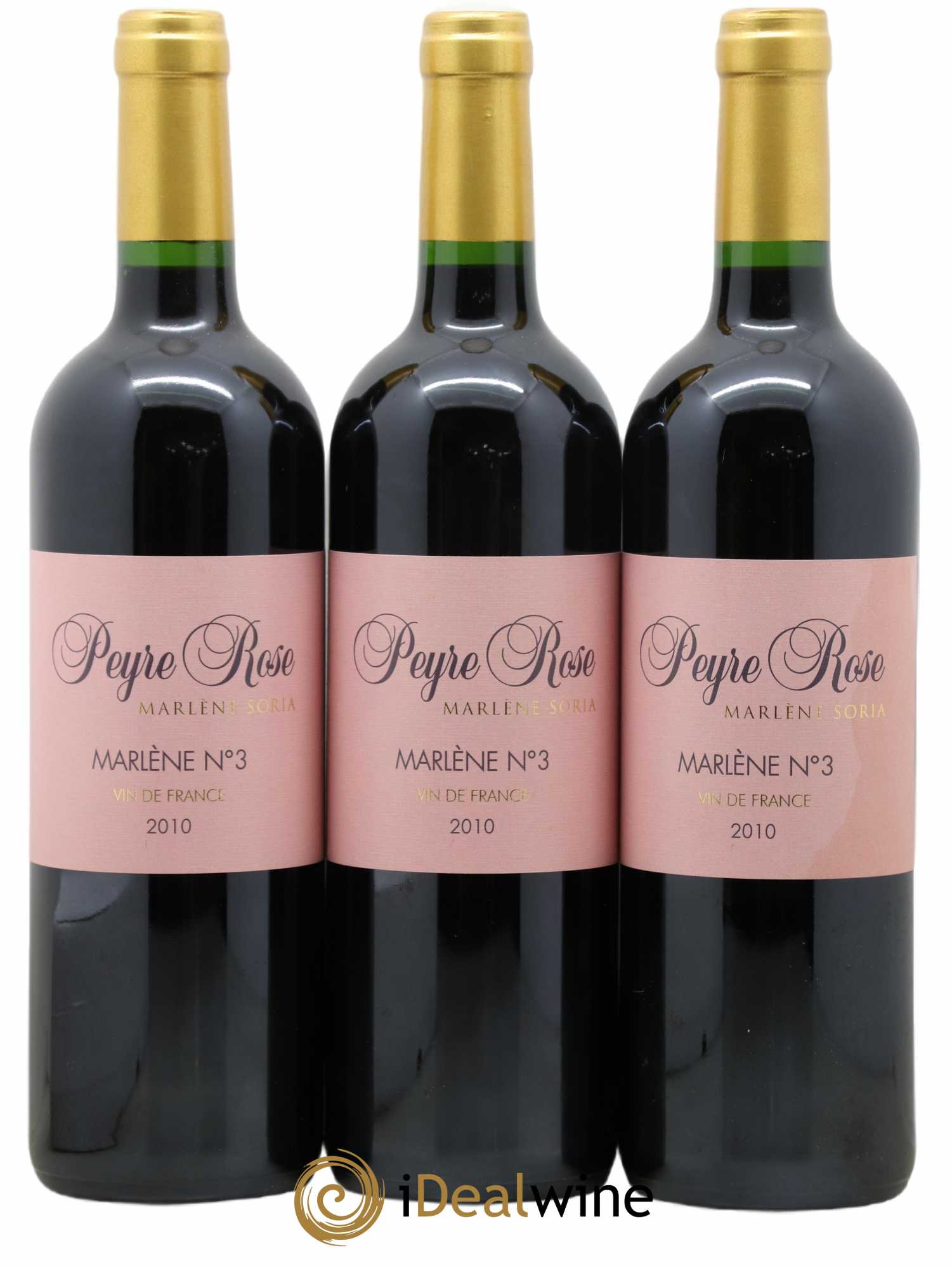 Vin de France Peyre-Rose Marlène N°3 Marlène Soria 2010 - Posten von 3 Flaschen - 0
