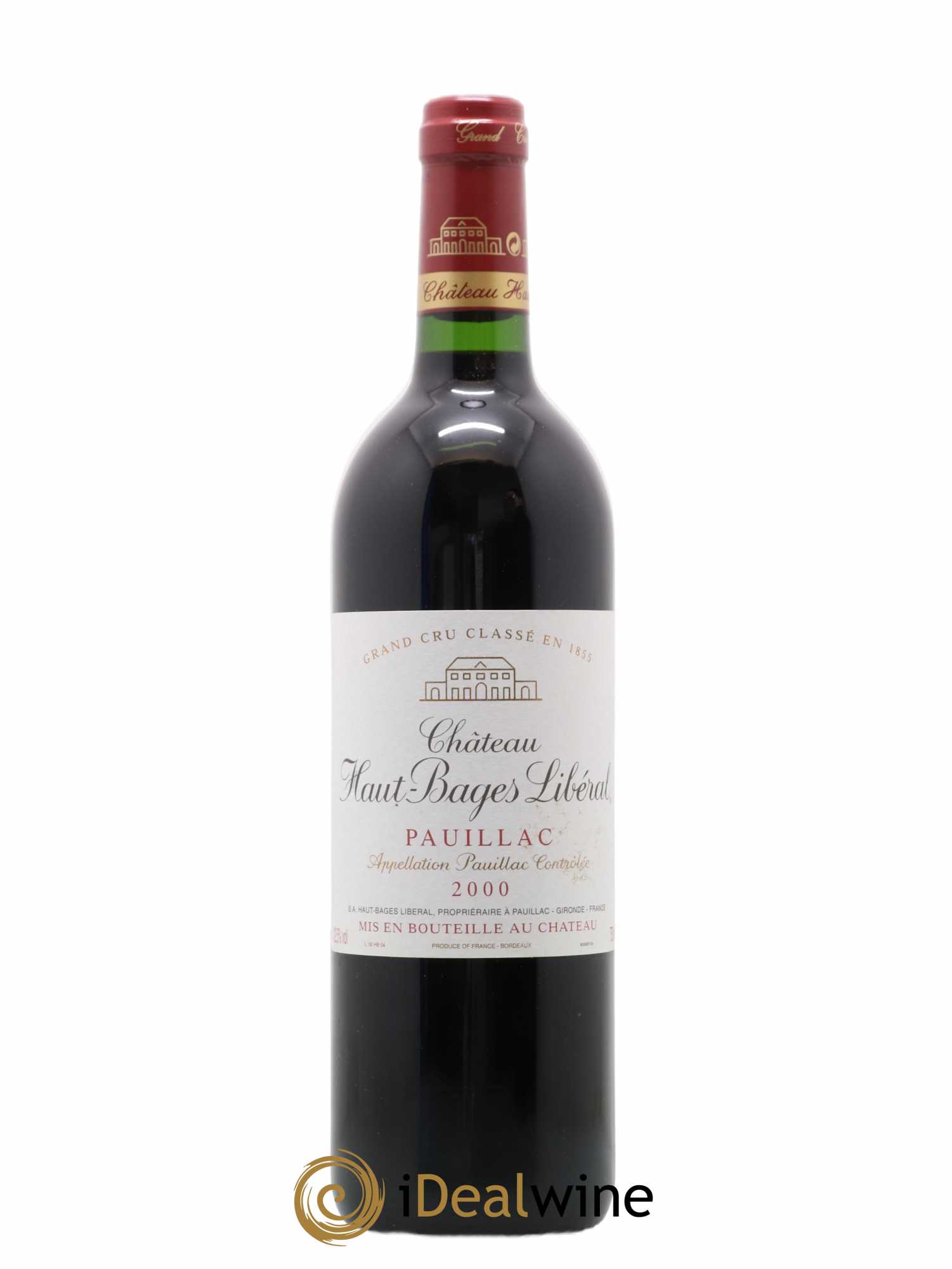 Château Haut Bages Libéral 5ème Grand Cru Classé 2000 - Lot de 1 bouteille - 0