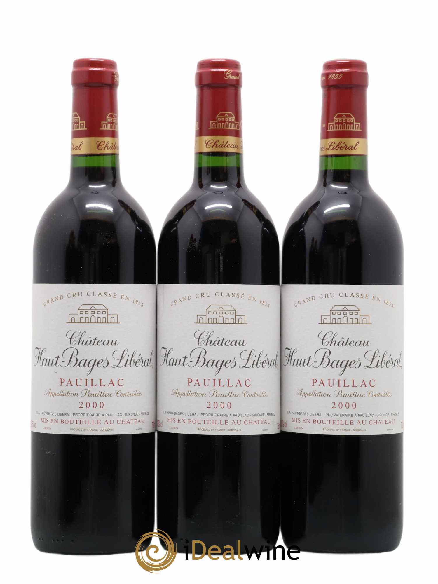 Château Haut Bages Libéral 5ème Grand Cru Classé 2000 - Lot de 6 bouteilles - 1