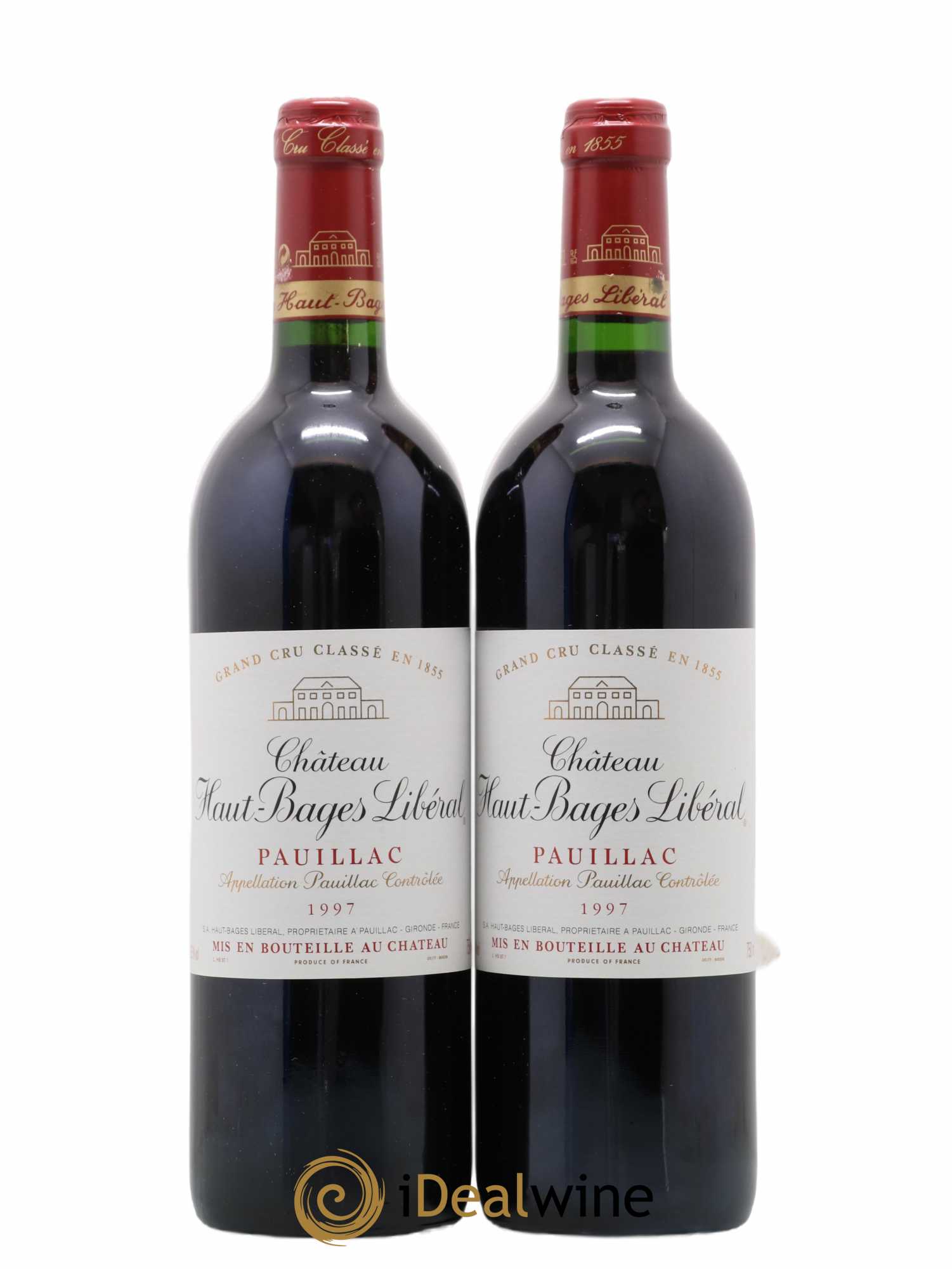 Château Haut Bages Libéral 5ème Grand Cru Classé 1997 - Lot de 2 bouteilles - 0