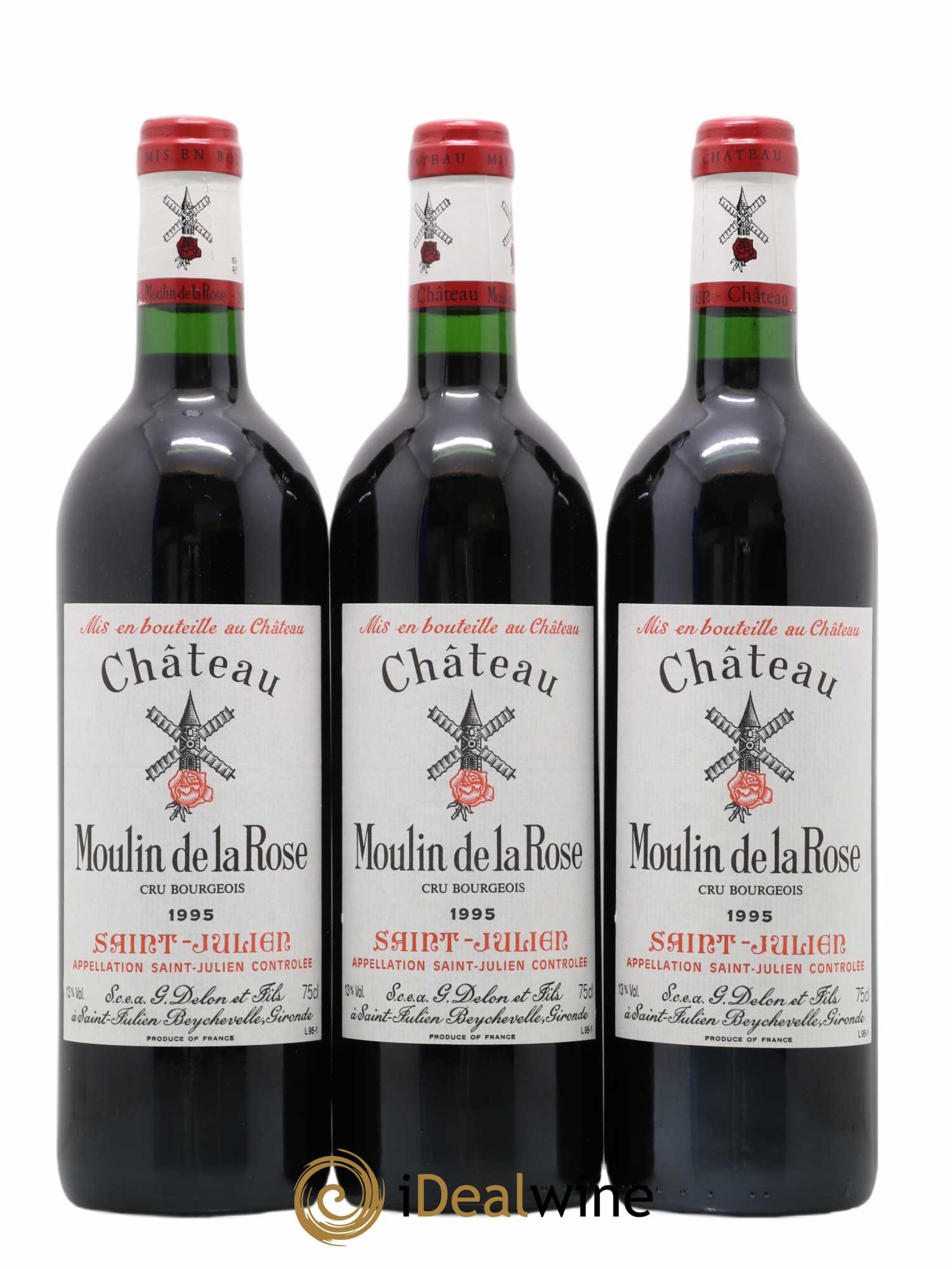 Château Moulin de la Rose Cru Bourgeois 1995 - Lot de 6 bouteilles - 2