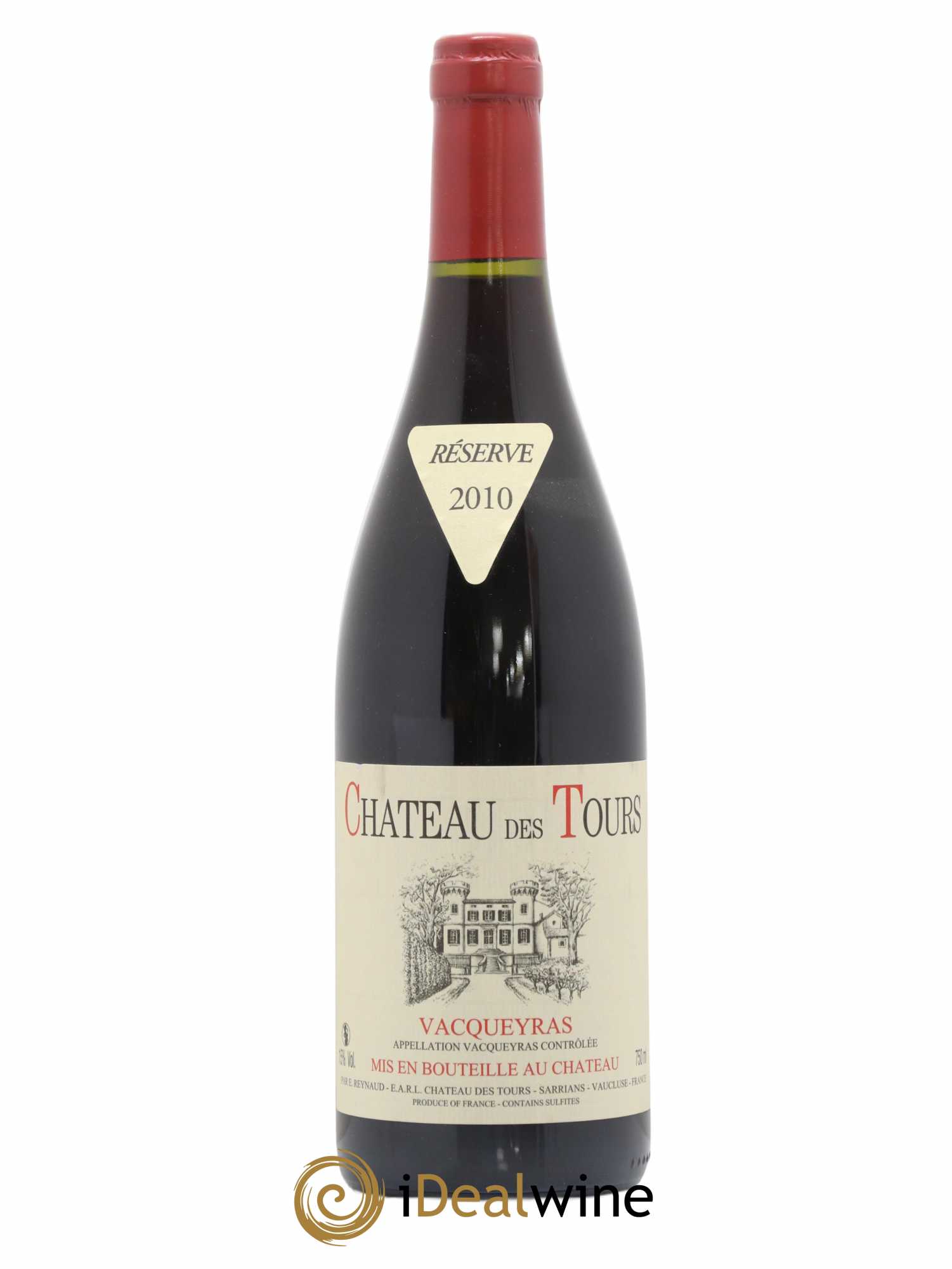 Vacqueyras Château des Tours Emmanuel Reynaud 2010 - Lot de 1 bouteille - 0