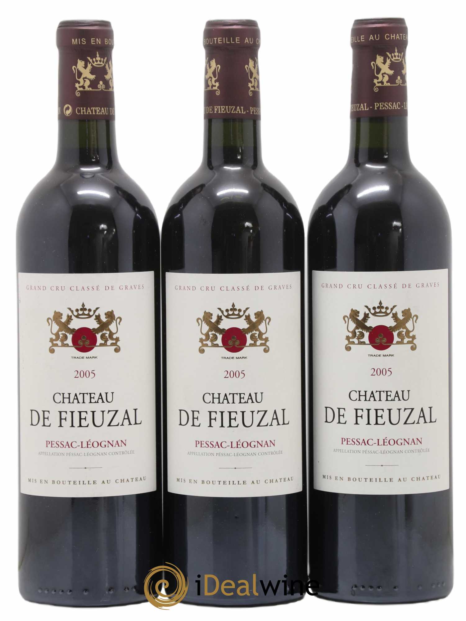 Château de Fieuzal Cru Classé de Graves 2005 - Lot de 3 bouteilles - 0