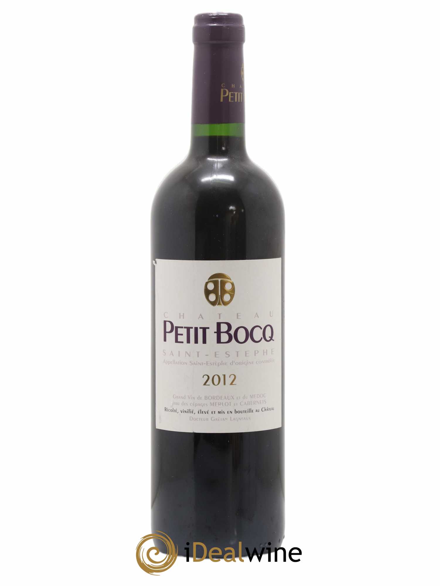 Château Petit Bocq Cru Bourgeois 2012 - Lot de 1 bouteille - 0