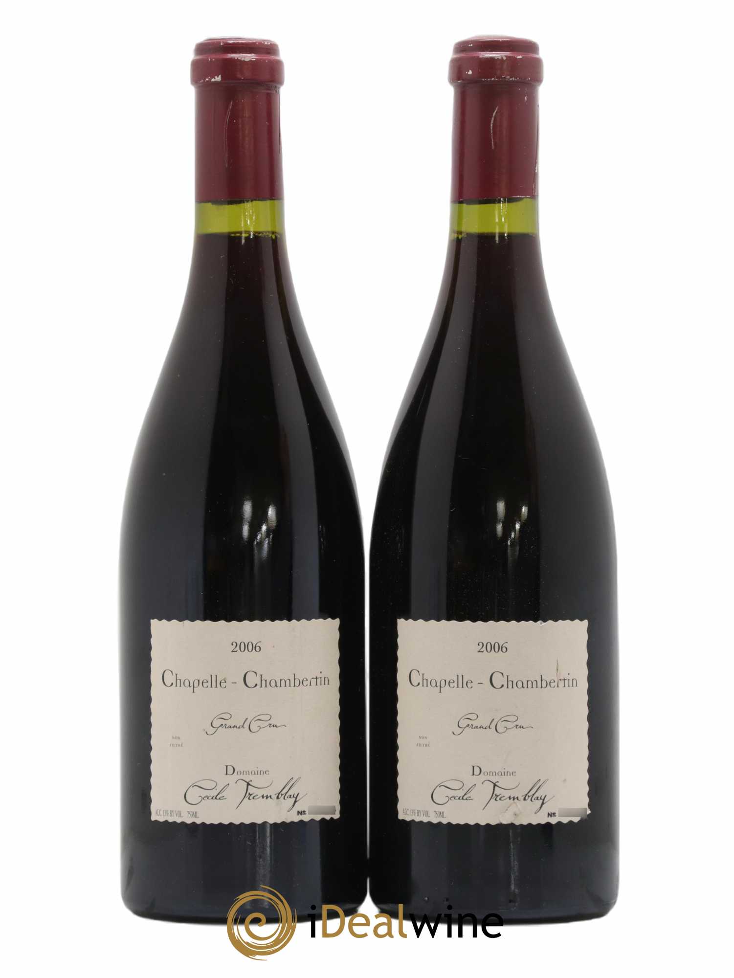 Chapelle-Chambertin Grand Cru Cécile Tremblay 2006 - Lot de 2 bouteilles - 0