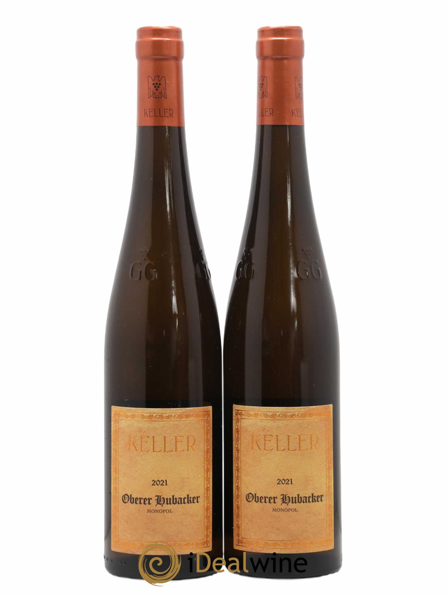 Allemagne Rheinhessen Riesling Trocken Oberer Hubacker GG Keller 2021 - Posten von 2 Flaschen - 0