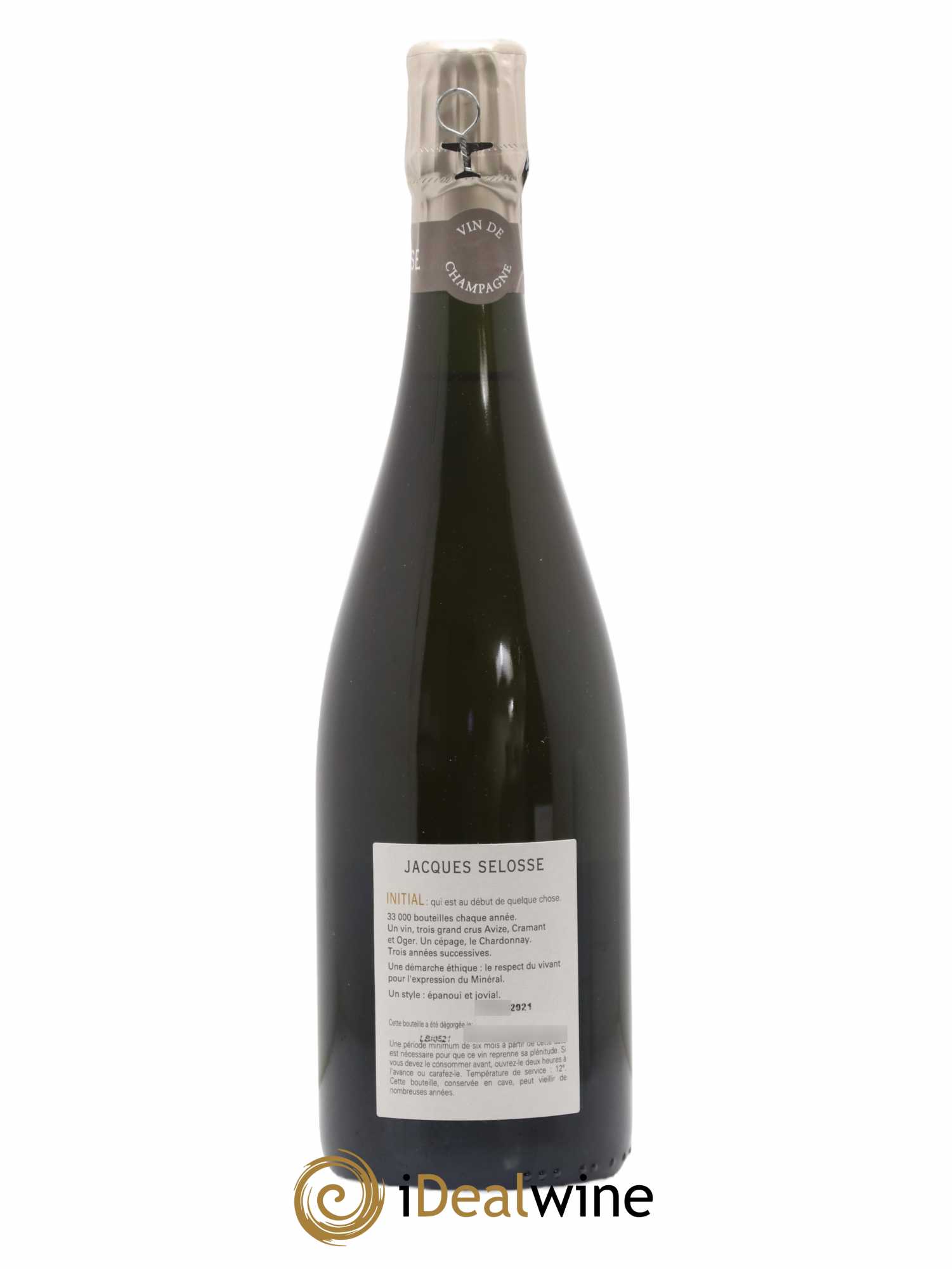 Initial Brut Jacques Selosse - Lot de 1 bouteille - 1