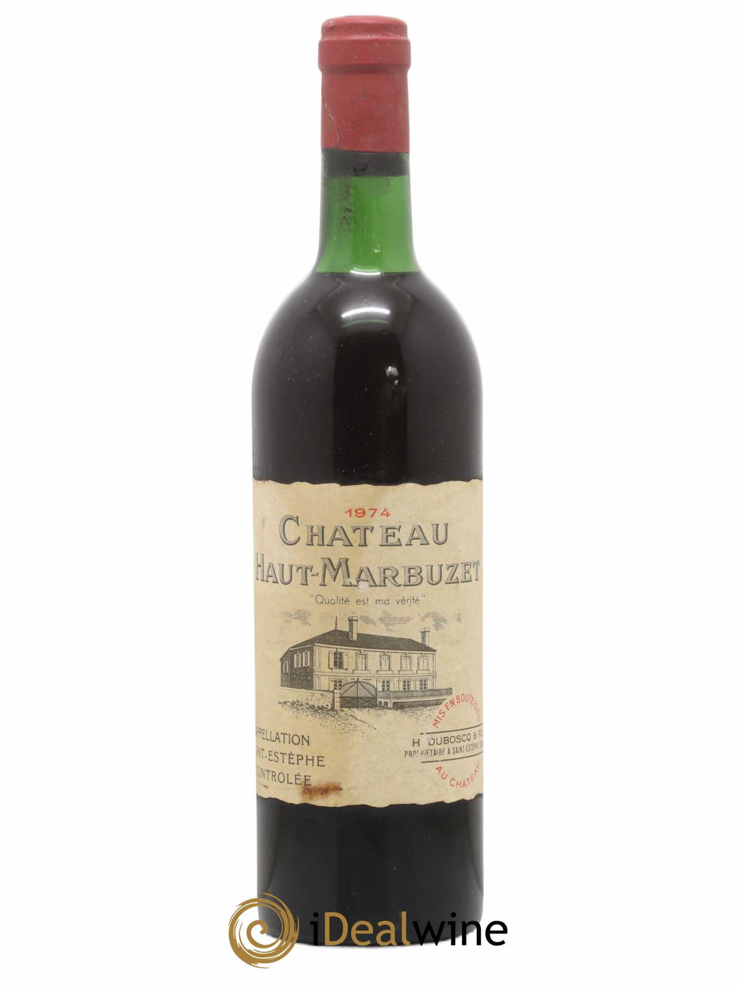 Château Haut Marbuzet 1974 - Lot de 1 bouteille - 0