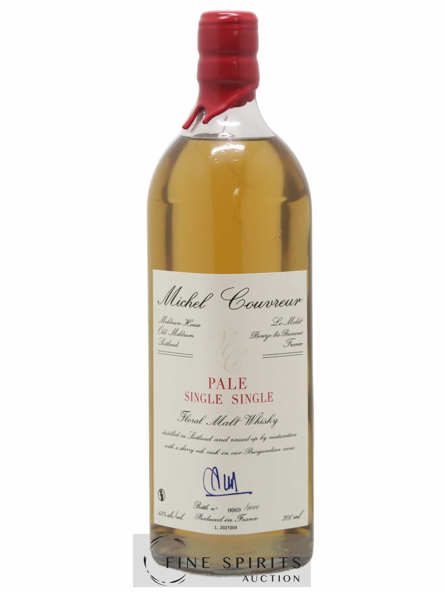 Michel Couvreur Of. Pale Single Single Sherry Casks matured - One of 1000 - Lot de 1 bouteille - 1