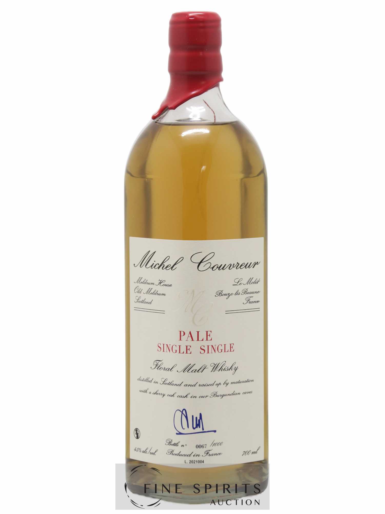 Michel Couvreur Of. Pale Single Single Sherry Casks matured - One of 1000 - Lot de 1 bouteille - 1