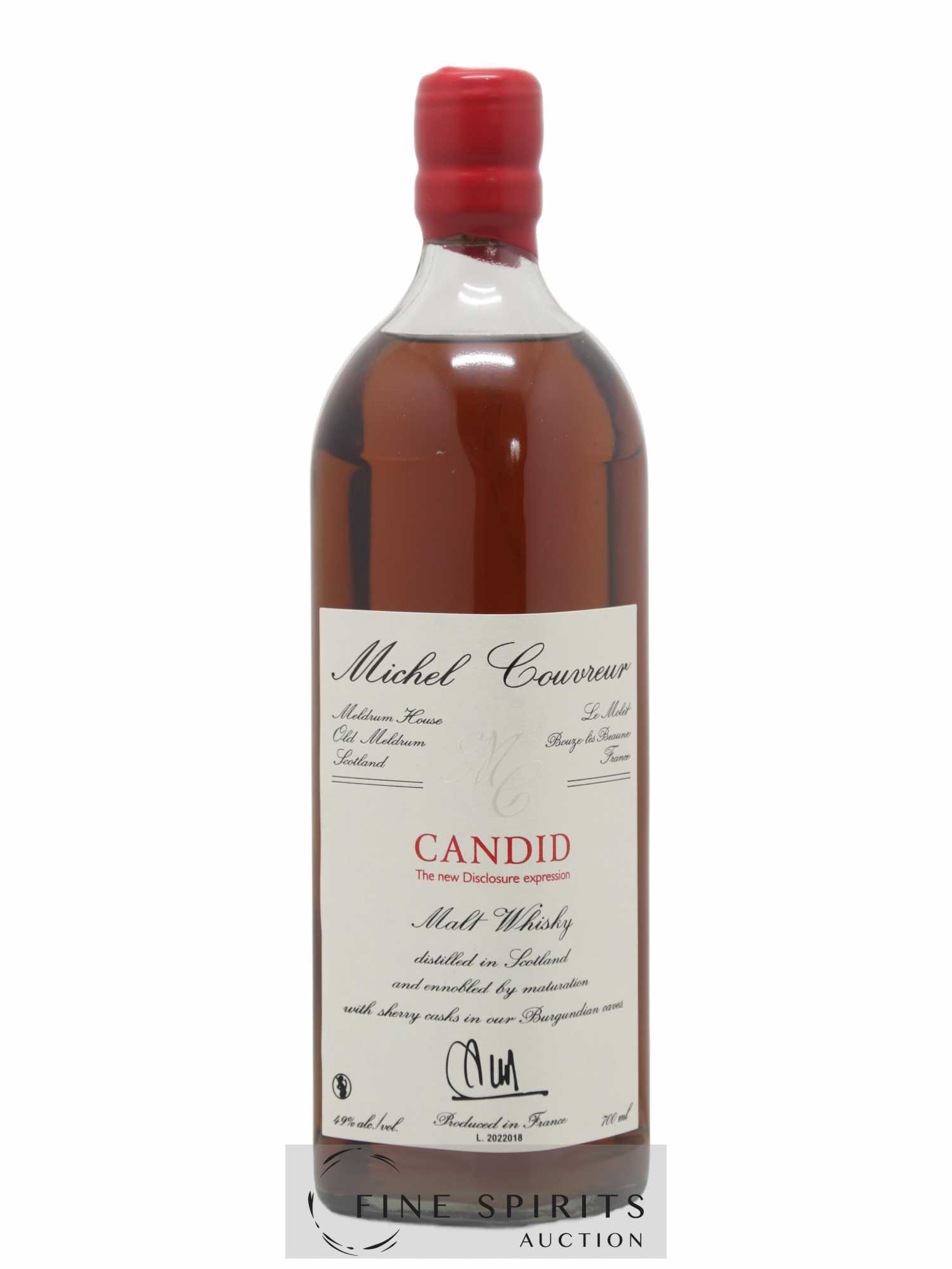 Michel Couvreur Of. Candid The New Disclosure Expression Sherry Casks matured - Lot de 1 bouteille - 1