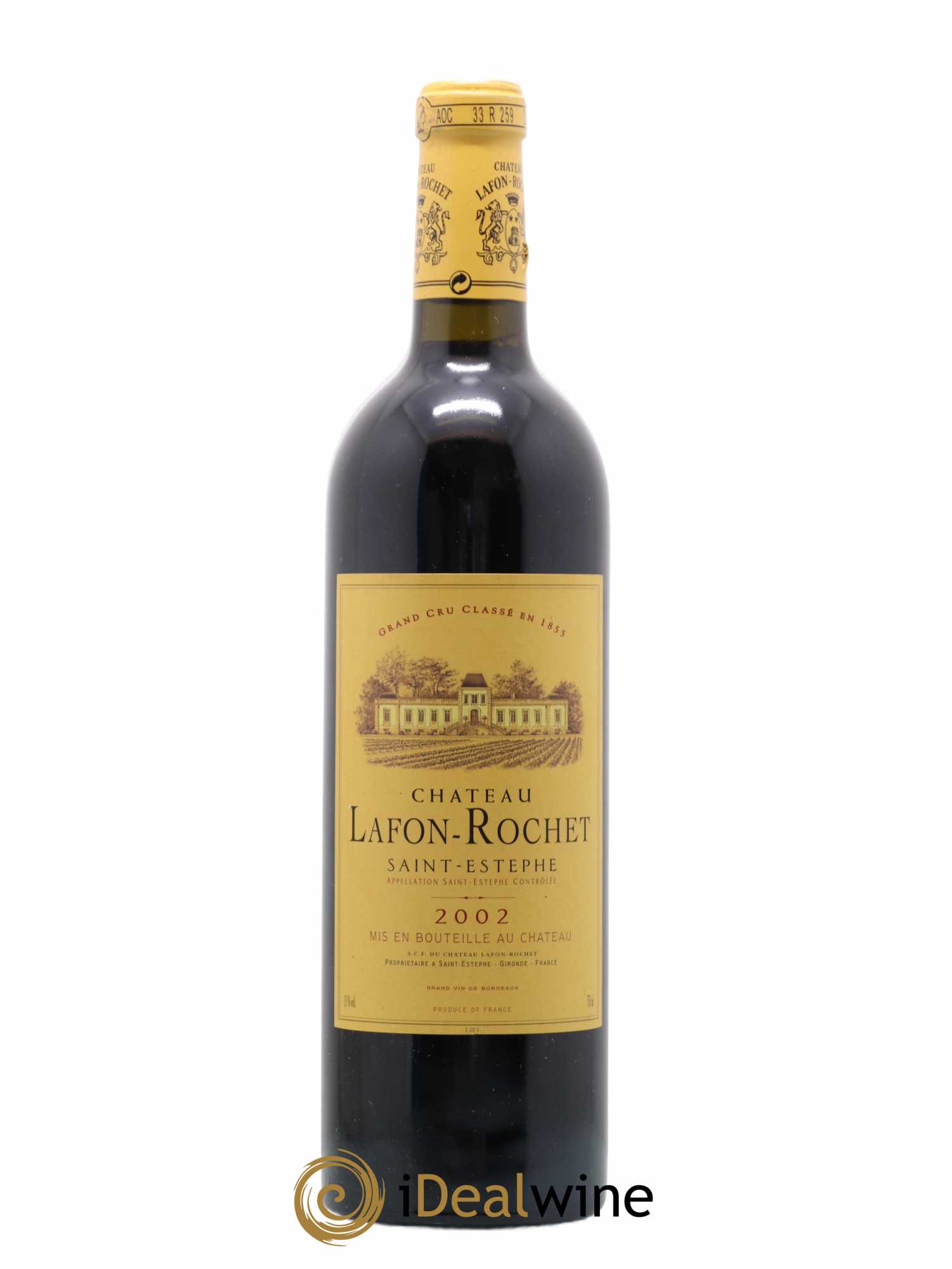Château Lafon Rochet 4ème Grand Cru Classé 2002 - Lot de 1 bouteille - 0