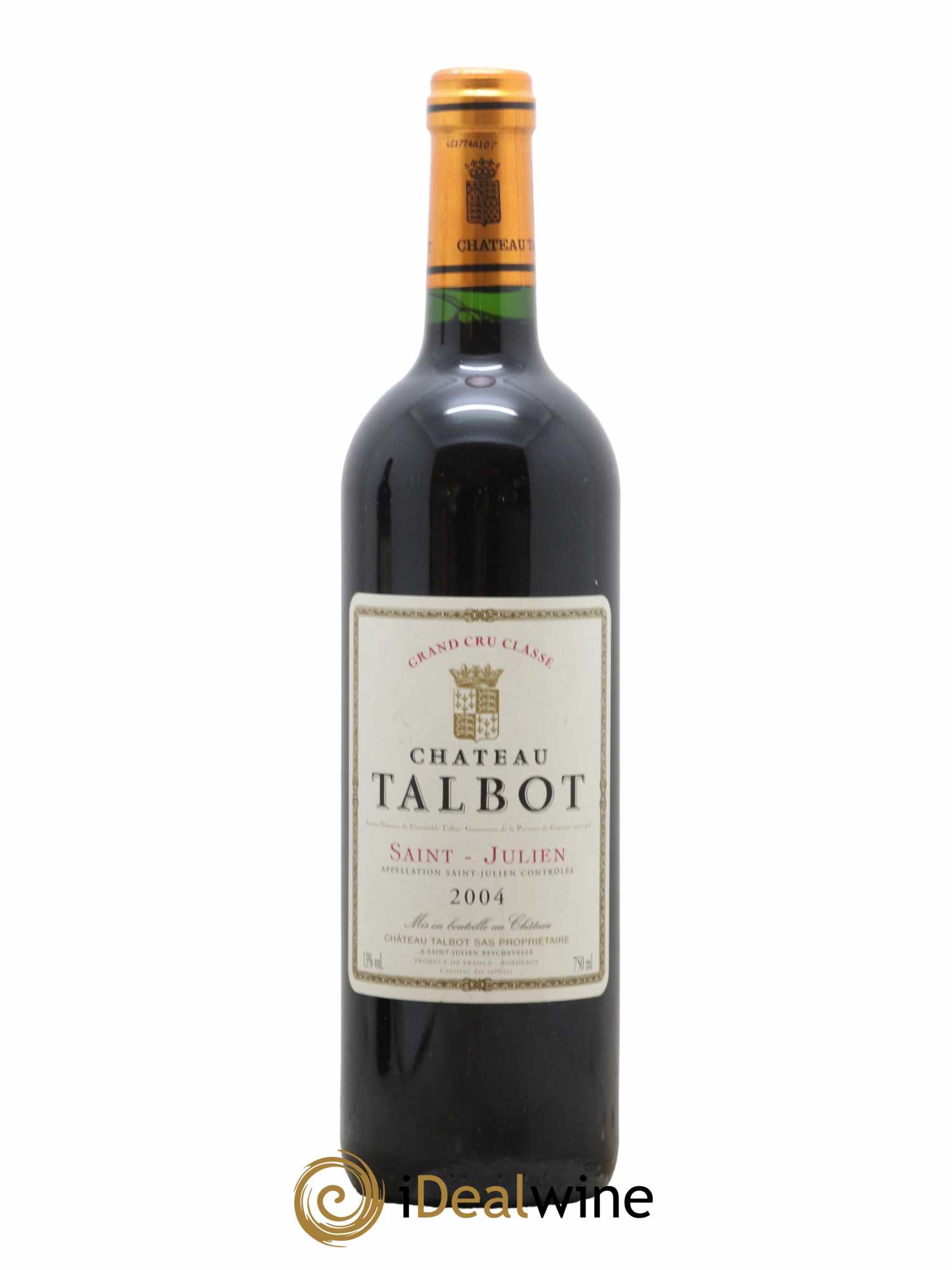 Château Talbot 4ème Grand Cru Classé 2004 - Lot de 1 bouteille - 0