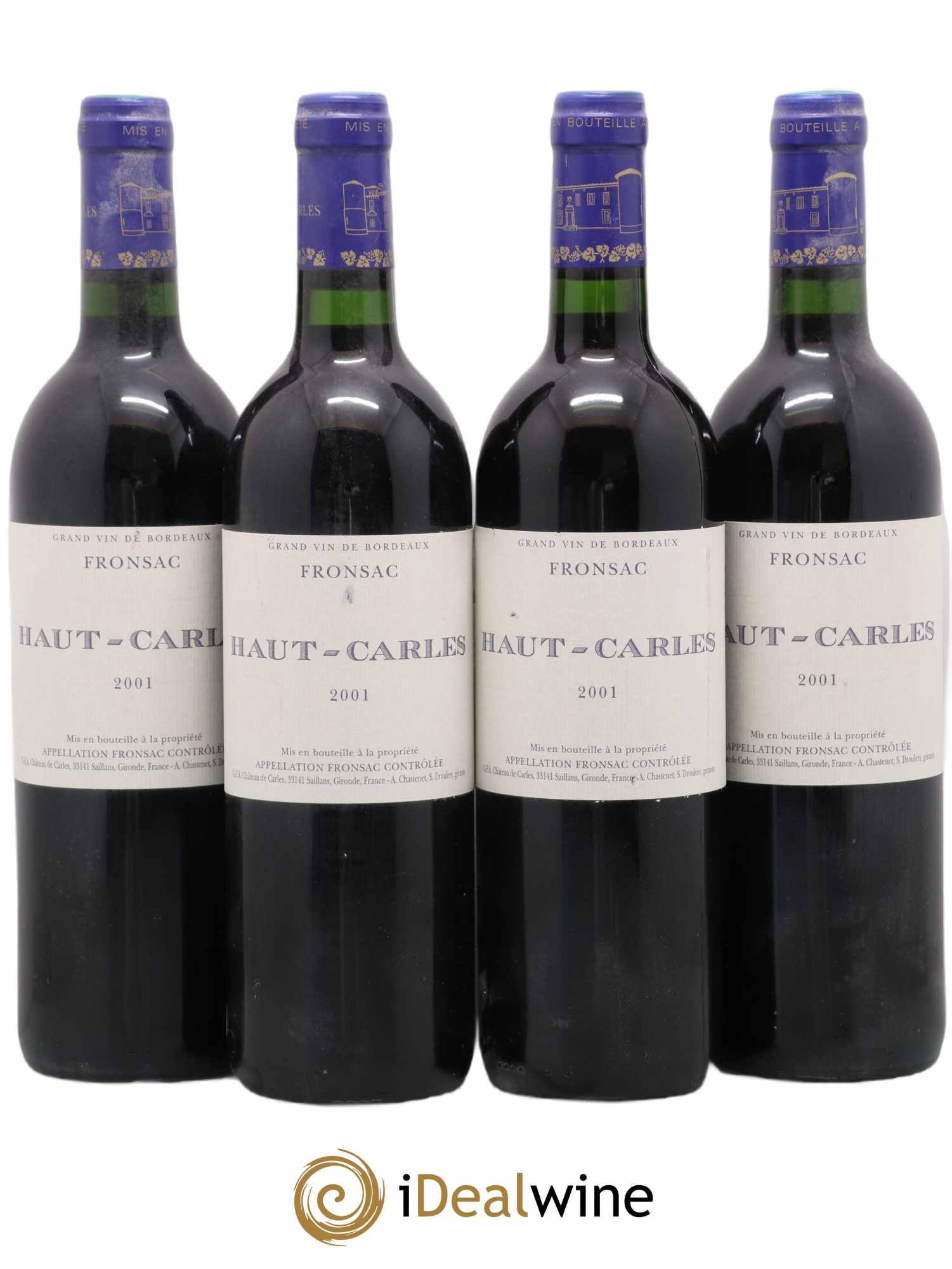Haut Carles 2001 - Lot de 4 bouteilles - 0