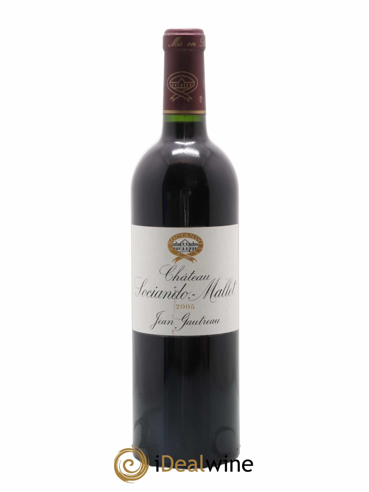 Château Sociando Mallet 2005 - Lot de 1 bouteille - 0