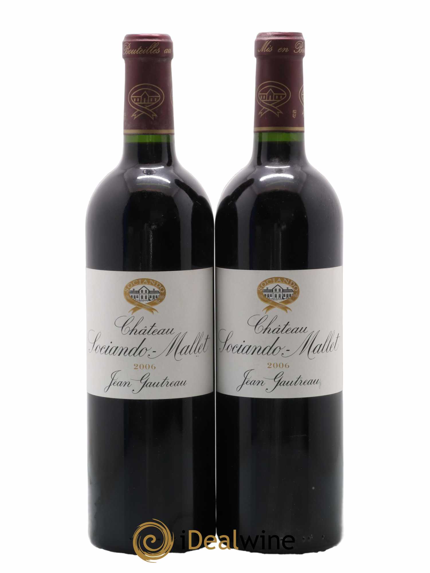 Château Sociando Mallet 2006 - Lot de 2 bouteilles - 0