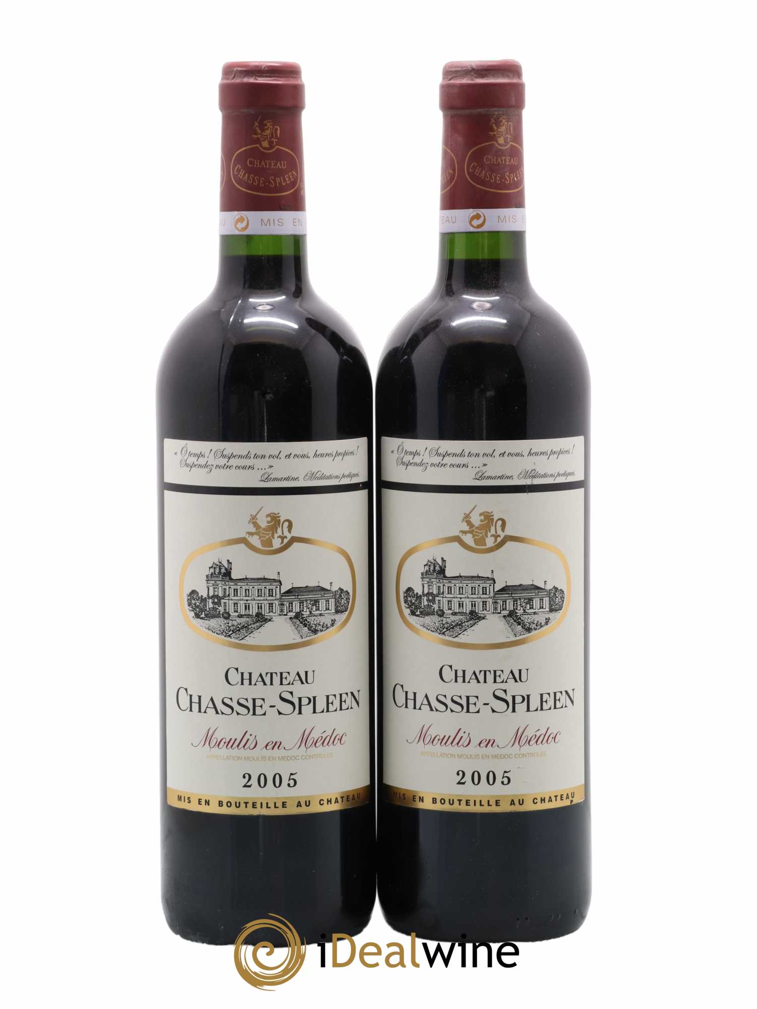 Château Chasse Spleen 2005 - Lot de 2 bouteilles - 0