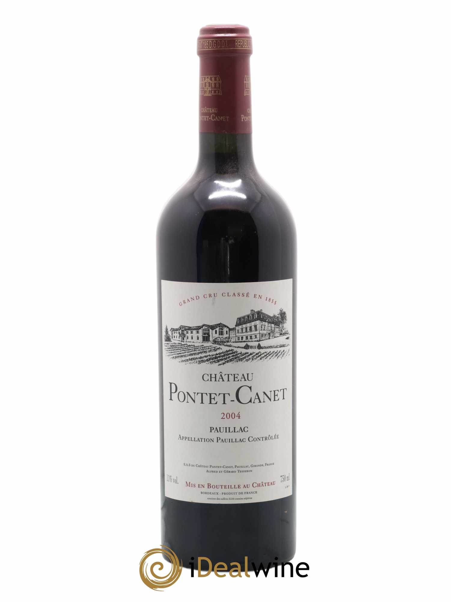 Château Pontet Canet 5ème Grand Cru Classé 2004 - Lot de 1 bouteille - 0