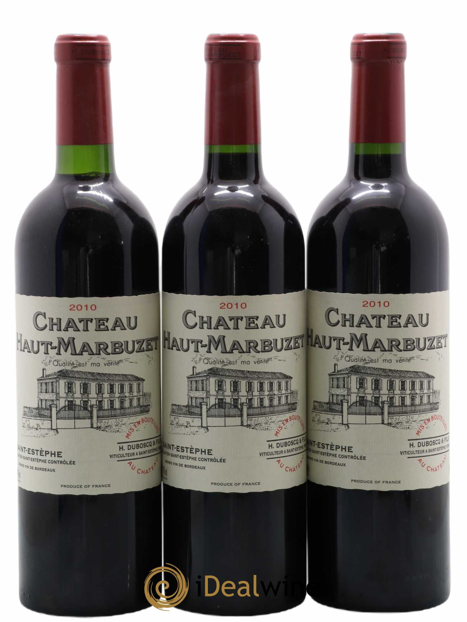 Château Haut Marbuzet 2010 - Lot de 3 bouteilles - 0