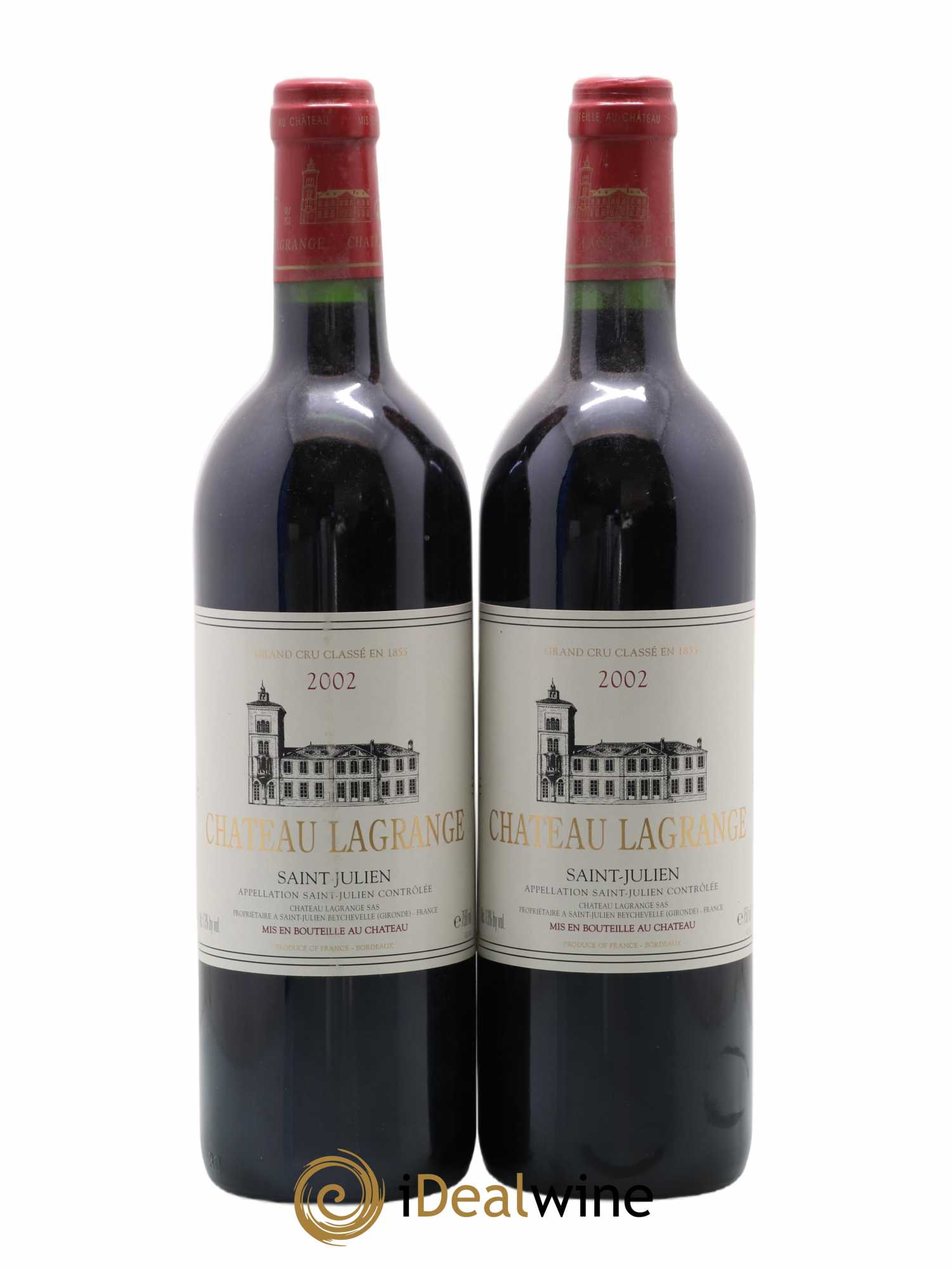 Château Lagrange 3ème Grand Cru Classé 2002 - Lot de 2 bouteilles - 0