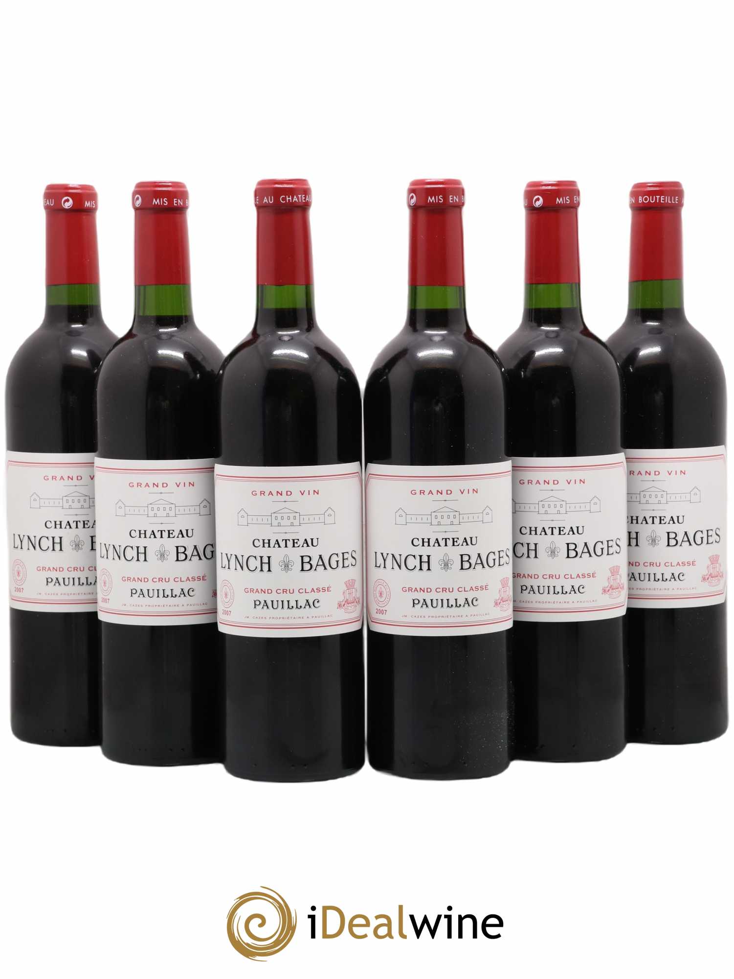 Château Lynch Bages 5ème Grand Cru Classé 2007 - Lot of 6 bottles - 0