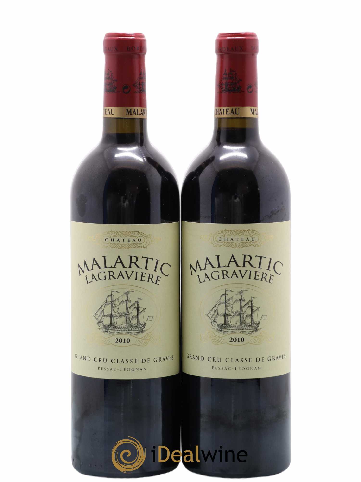Château Malartic-Lagravière Cru Classé de Graves 2010 - Lot de 2 bouteilles - 0