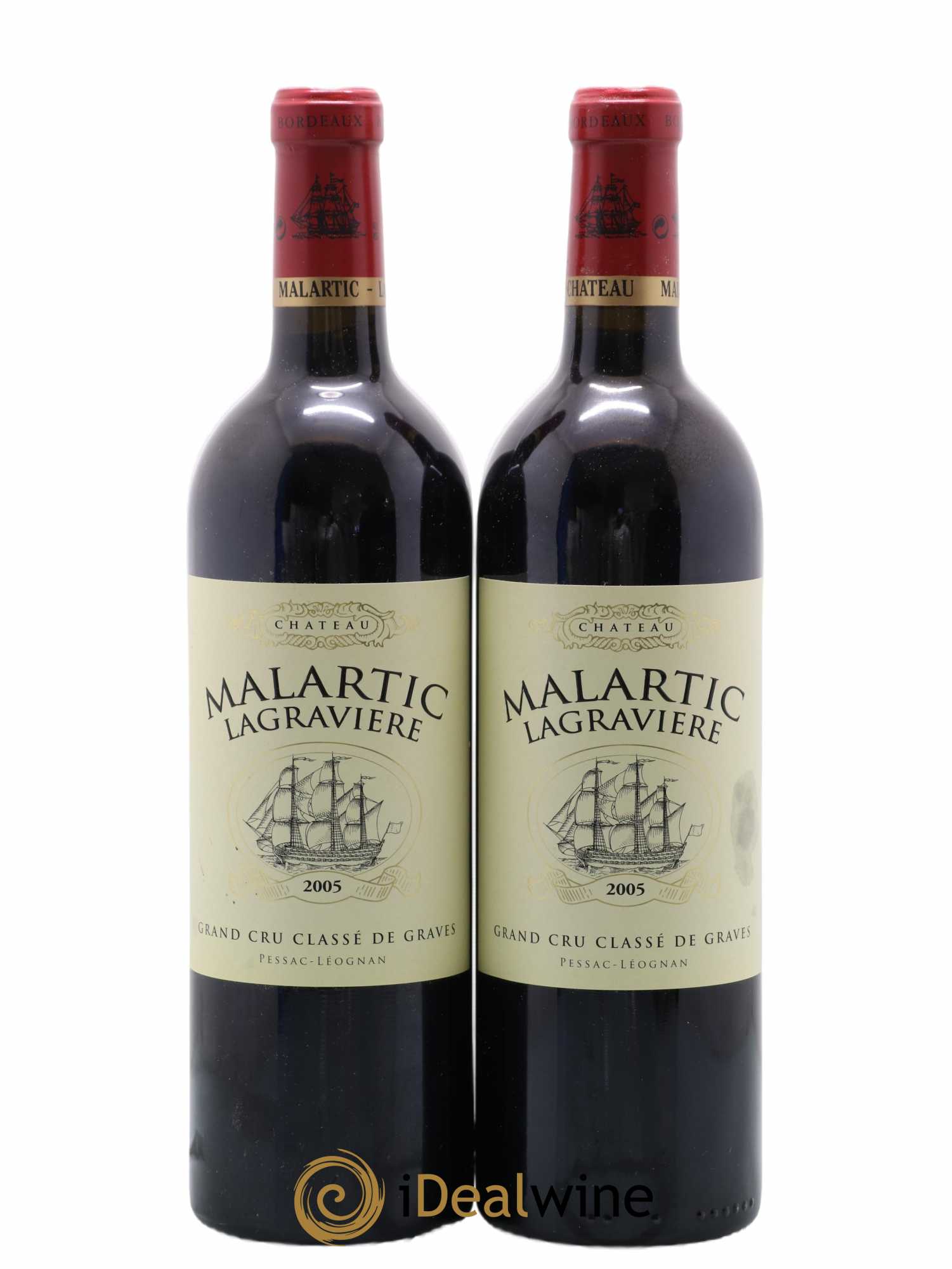 Château Malartic-Lagravière Cru Classé de Graves 2005 - Lot de 2 bouteilles - 0