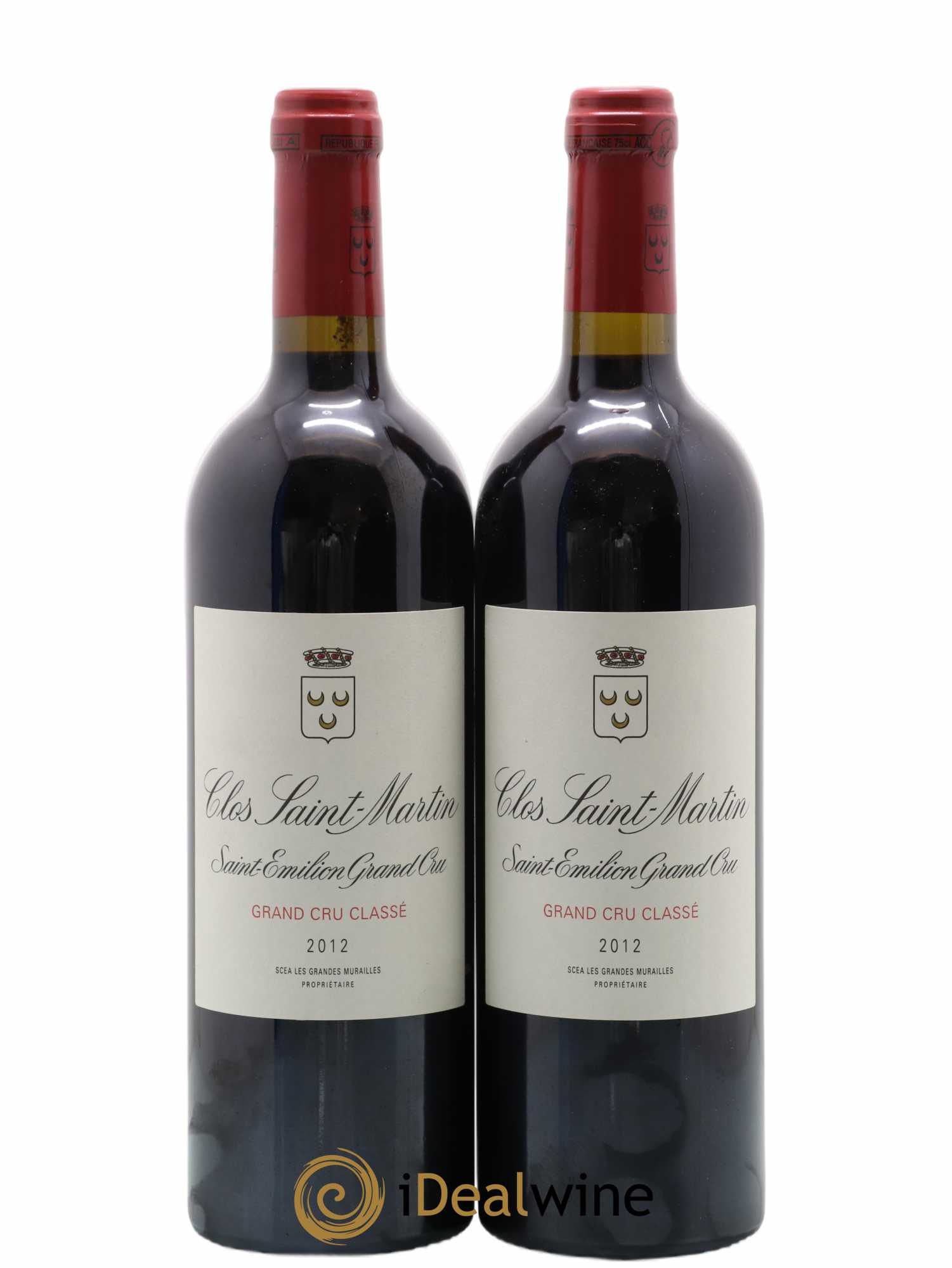 Clos Saint Martin Grand Cru Classé 2012 - Lot de 2 bouteilles - 0