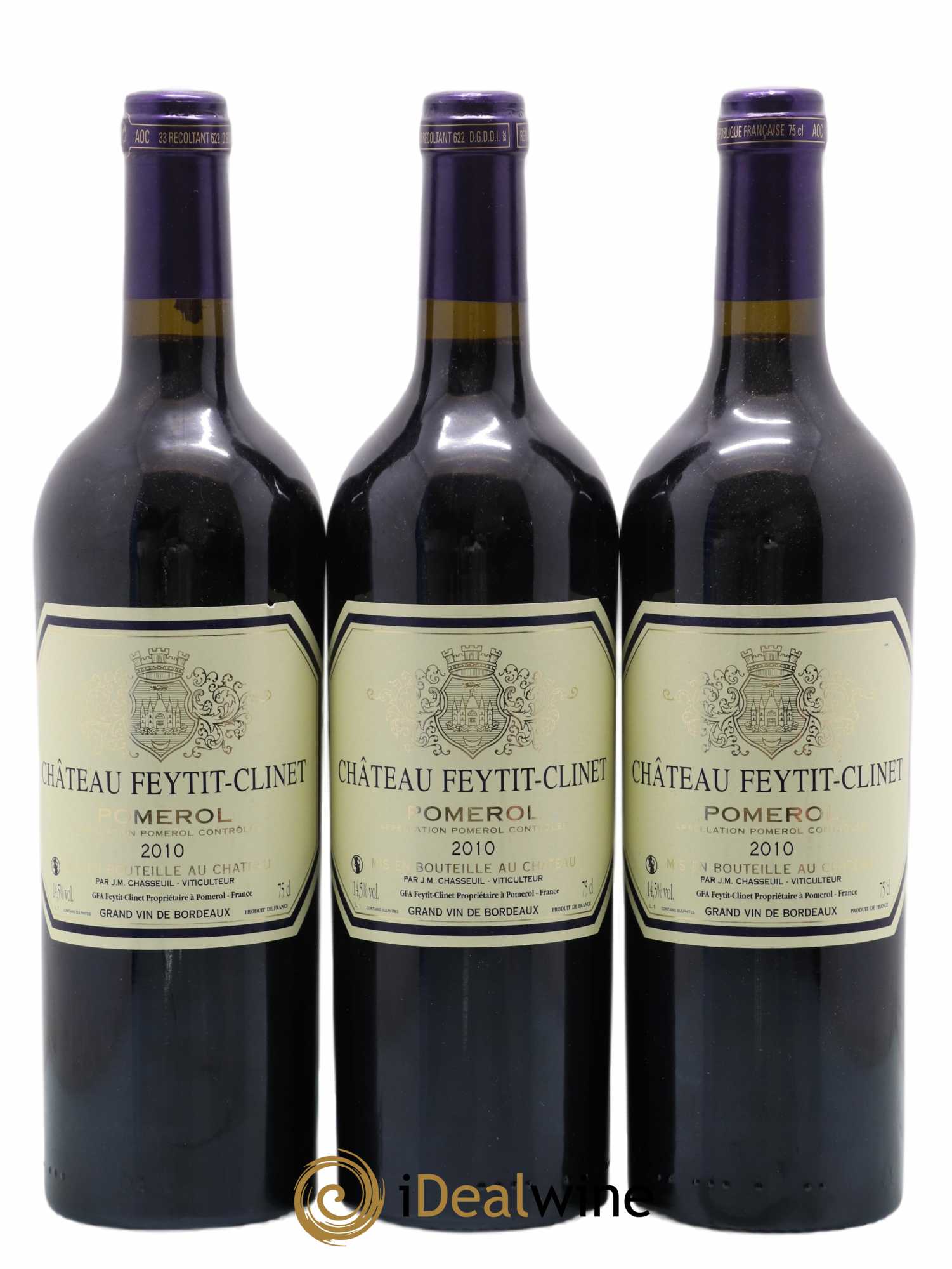Château Feytit-Clinet 2010 - Lot de 3 bouteilles - 0