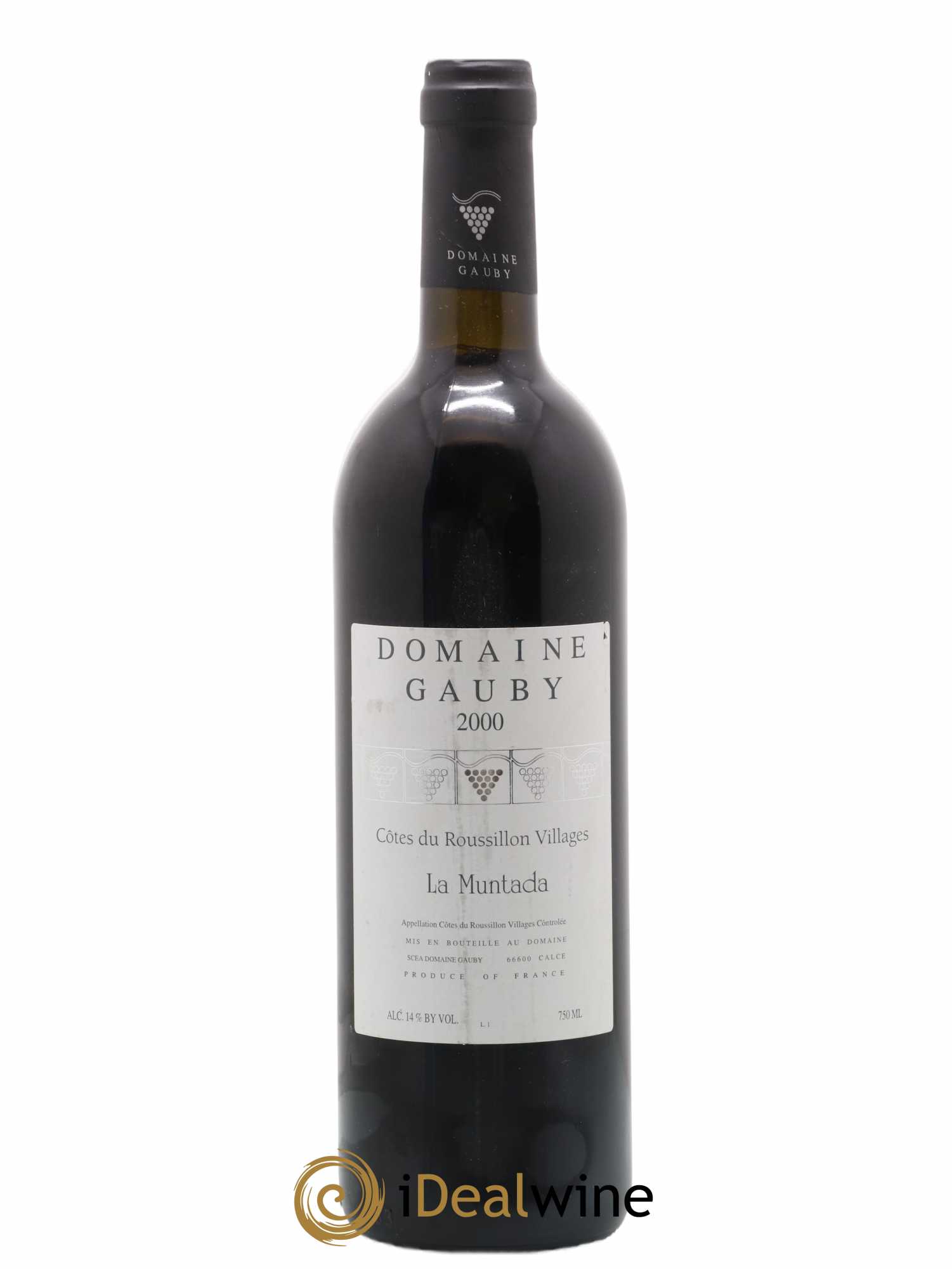 Côtes Catalanes (anciennement Côtes du Roussillon Villages) La Muntada Gauby (Domaine) 2000 - Lot de 1 bouteille - 0