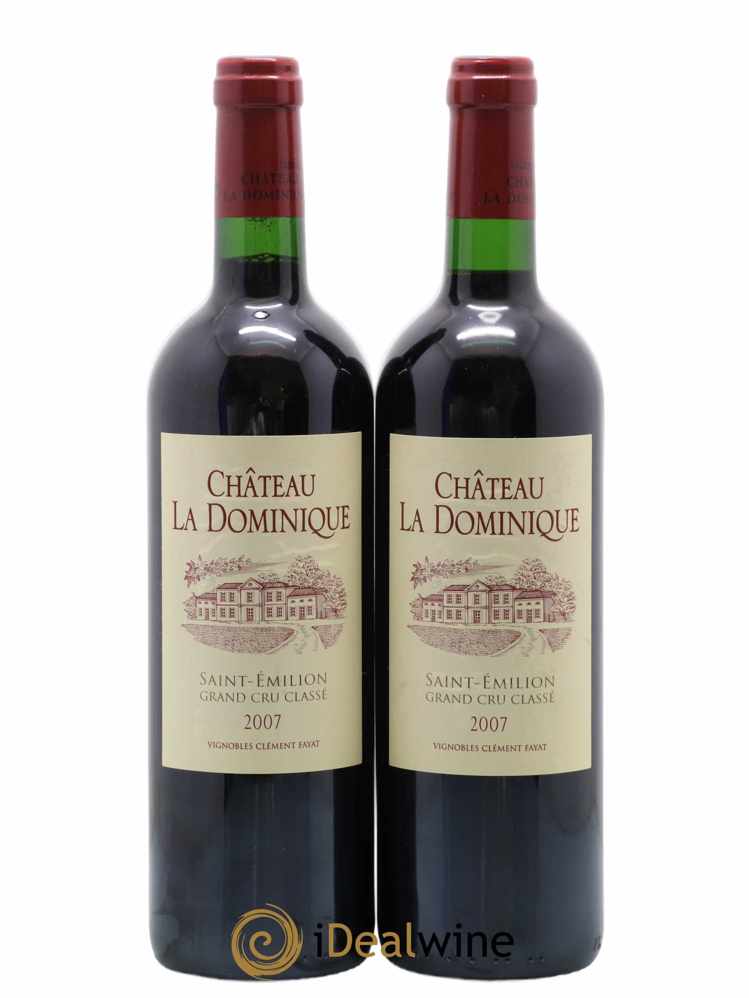 Château la Dominique Grand Cru Classé 2007 - Lot de 2 bouteilles - 0