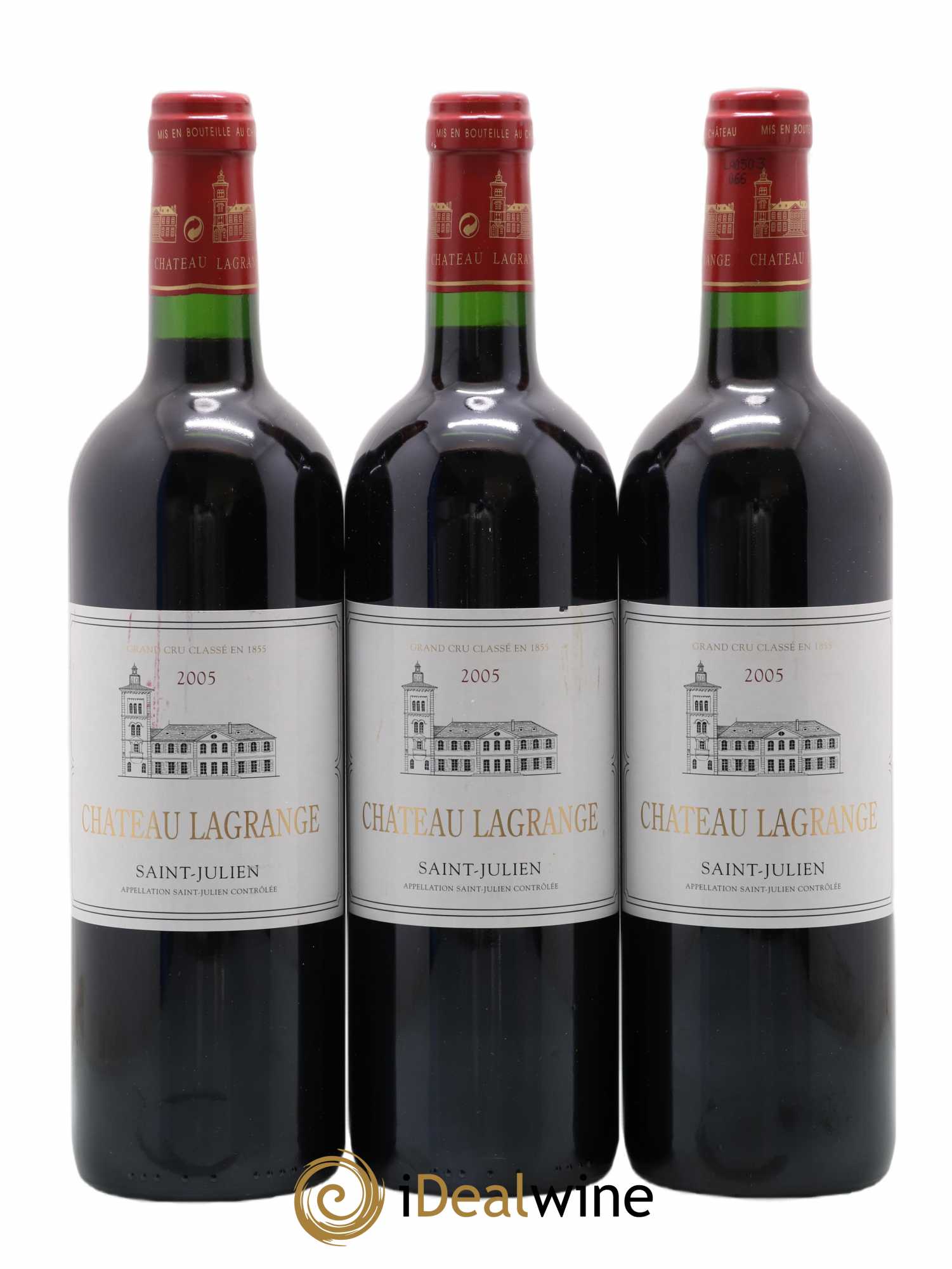 Château Lagrange 3ème Grand Cru Classé 2005 - Lot de 3 bouteilles - 0