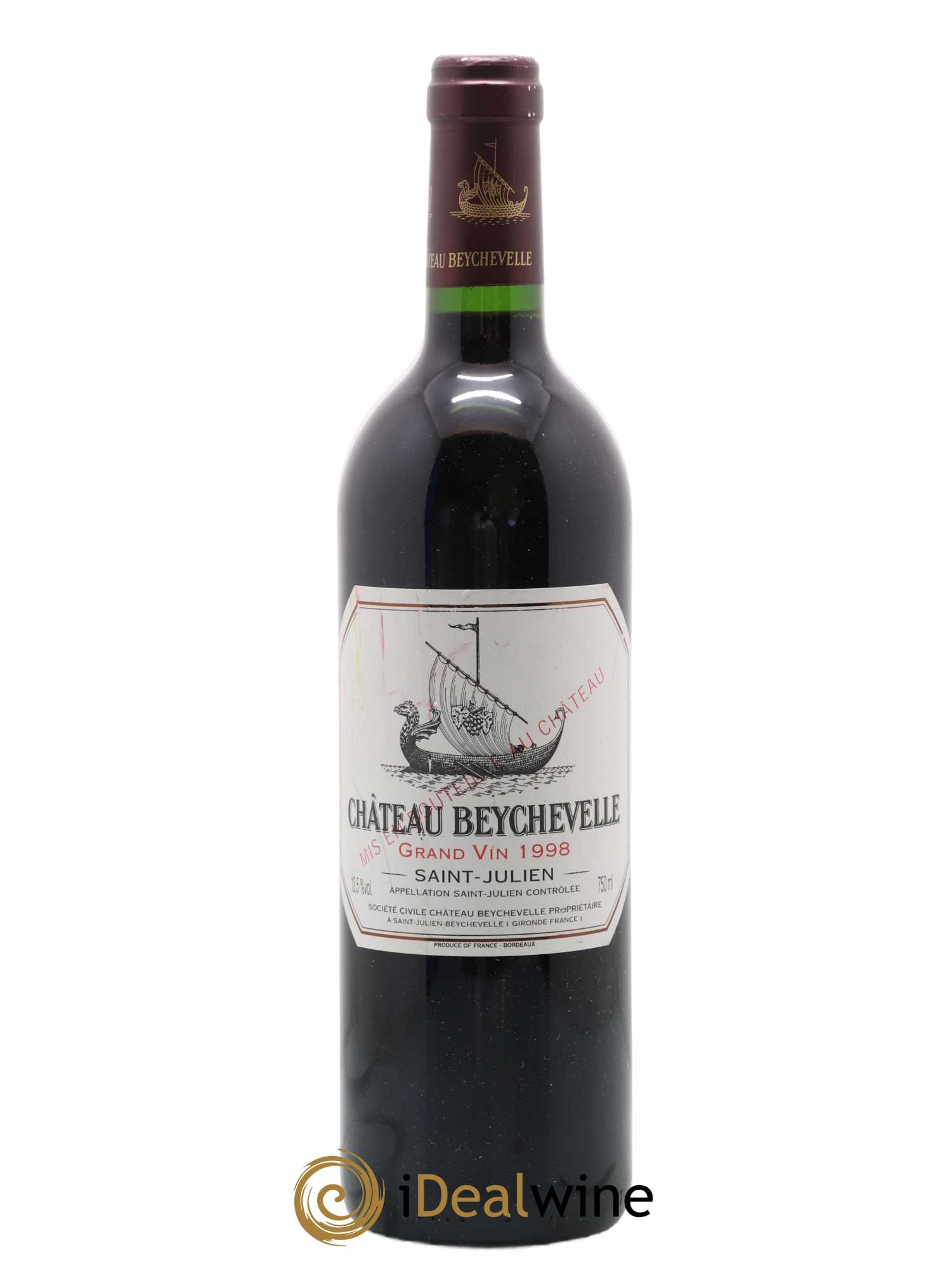 Château Beychevelle 4ème Grand Cru Classé 1998 - Lot de 1 bouteille - 0