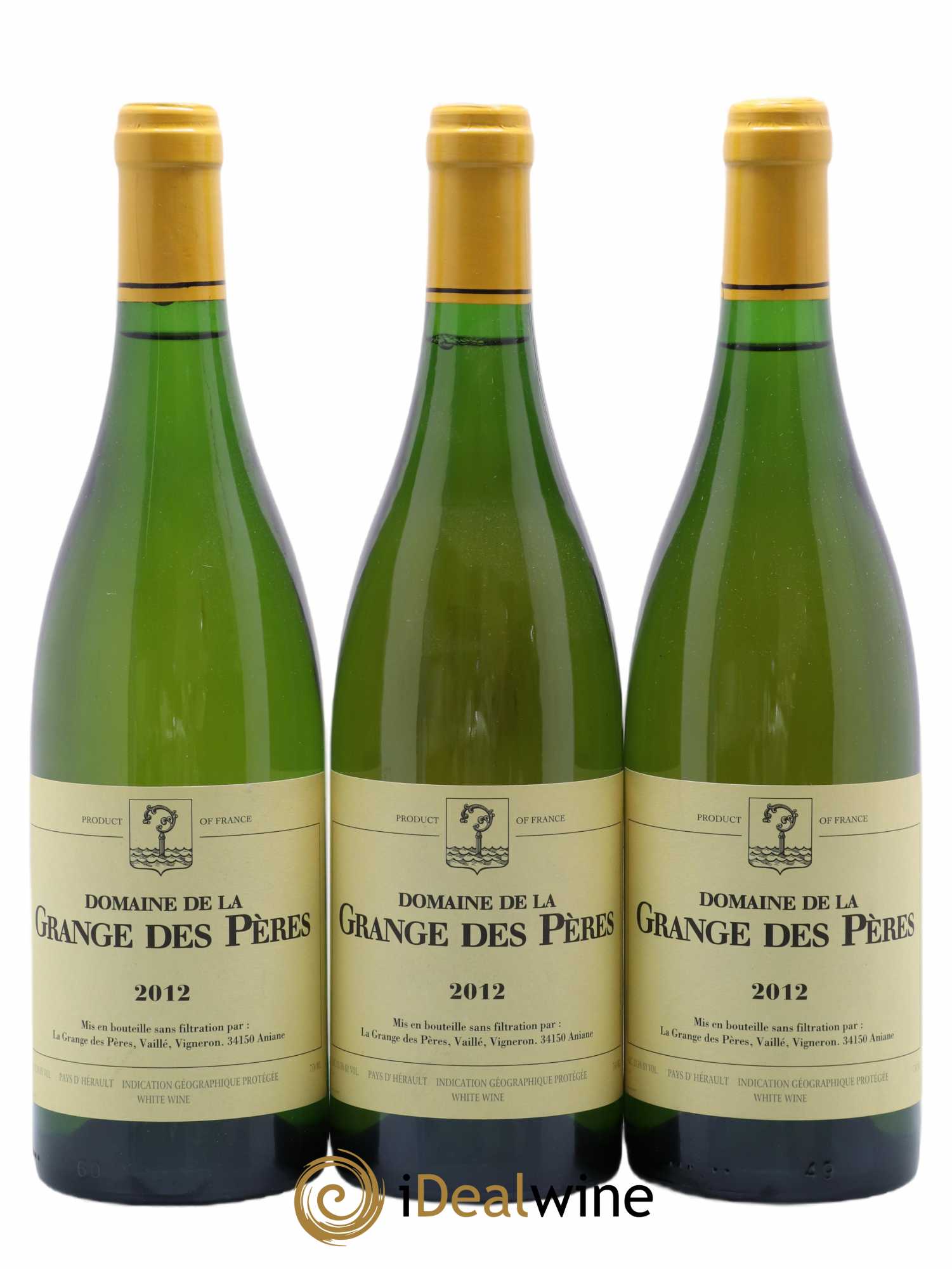 Pays d'Hérault Grange des Pères Laurent Vaillé 2012 - Lot de 3 bouteilles - 0