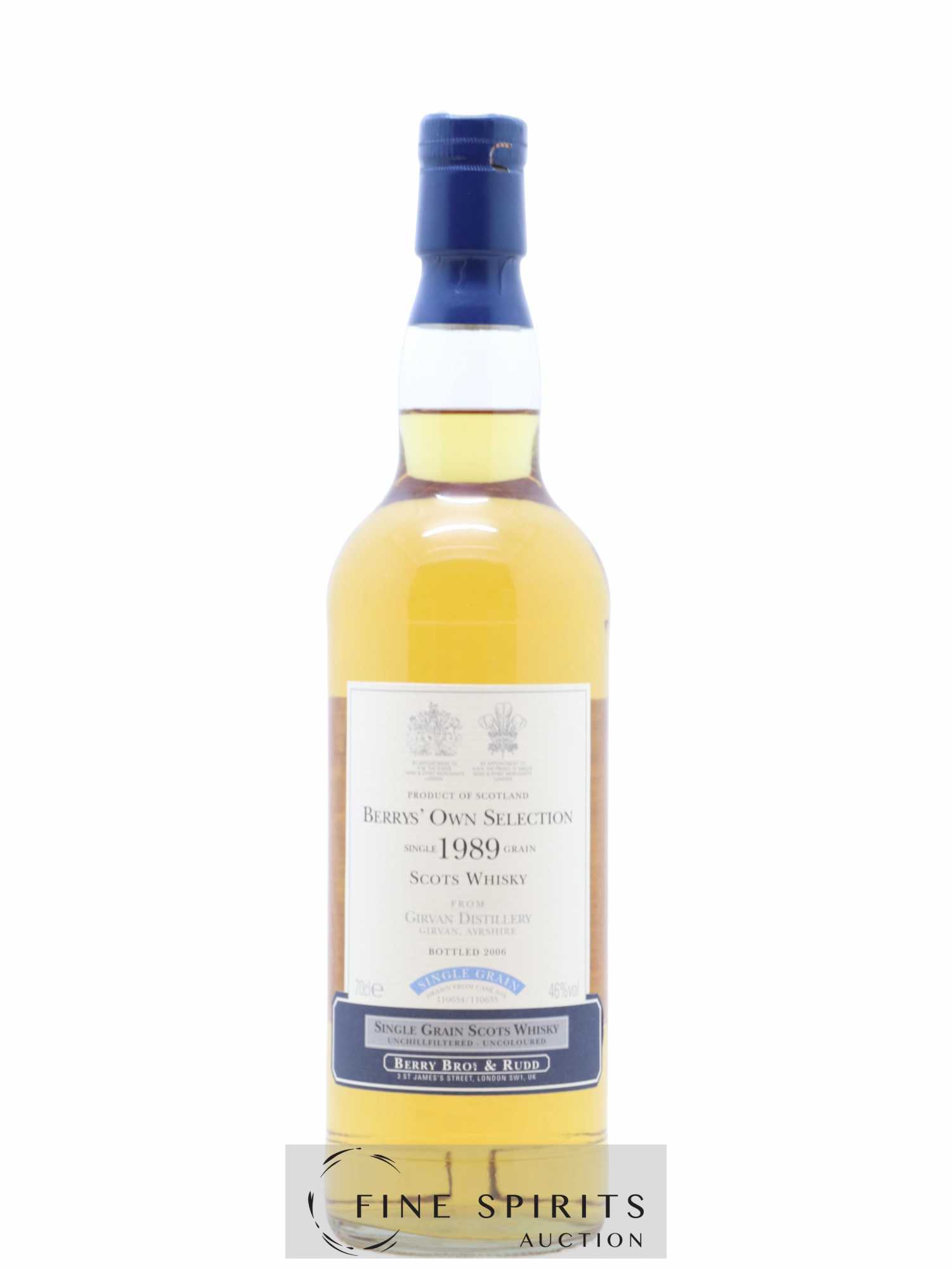 Girvan 1989 Berry Bros & Rudd Casks n°110634-110635 - bottled 2006 Berry's Own Selection - Lot de 1 bouteille - 0