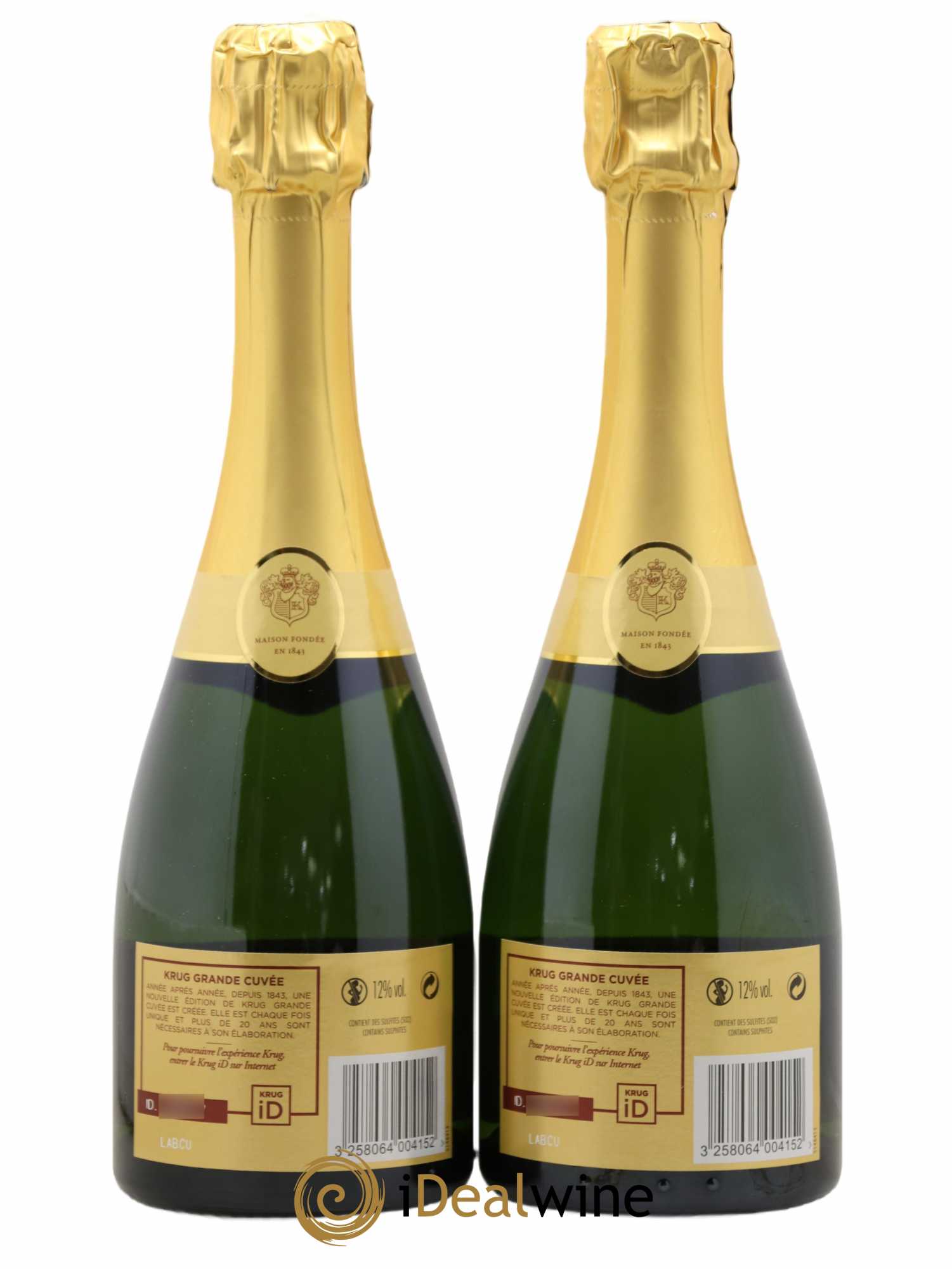 Grande Cuvée Brut Krug - Lot de 2 demi bouteilles - 1