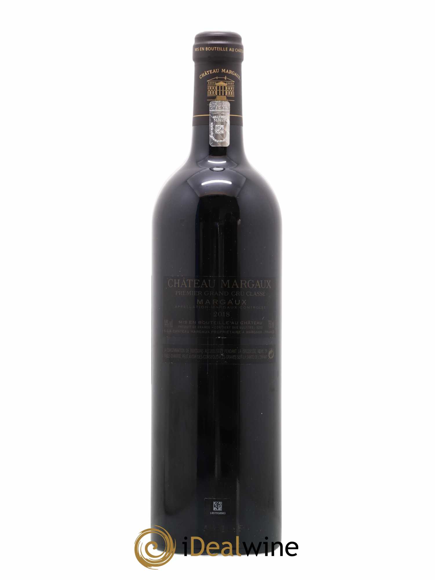 Château Margaux 1er Grand Cru Classé 2018 - Lot de 1 bouteille - 1
