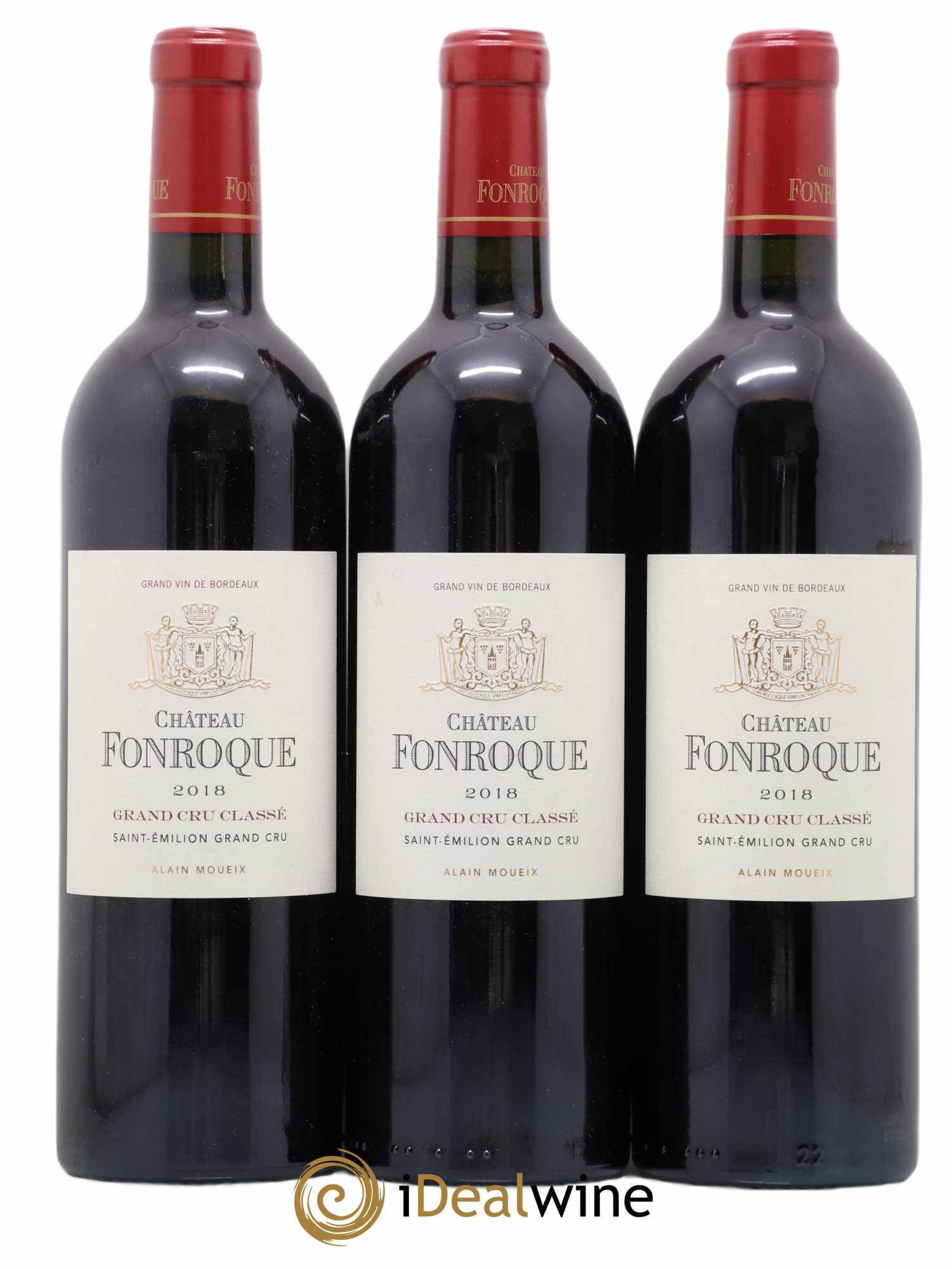 Château Fonroque Grand Cru Classé 2018 - Lot de 3 bouteilles - 0