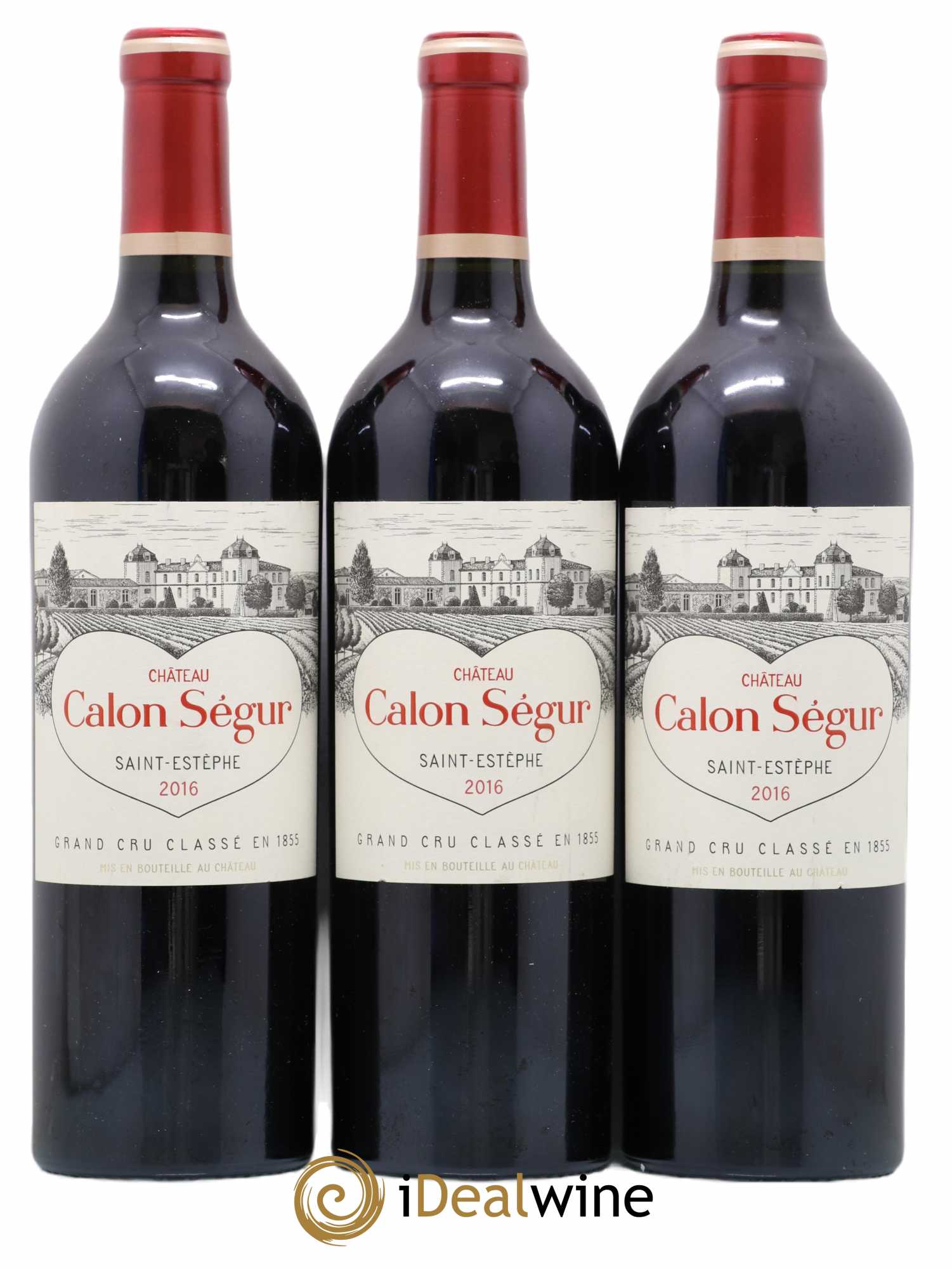 Château Calon Ségur 3ème Grand Cru Classé 2016 - Lot de 3 bouteilles - 0
