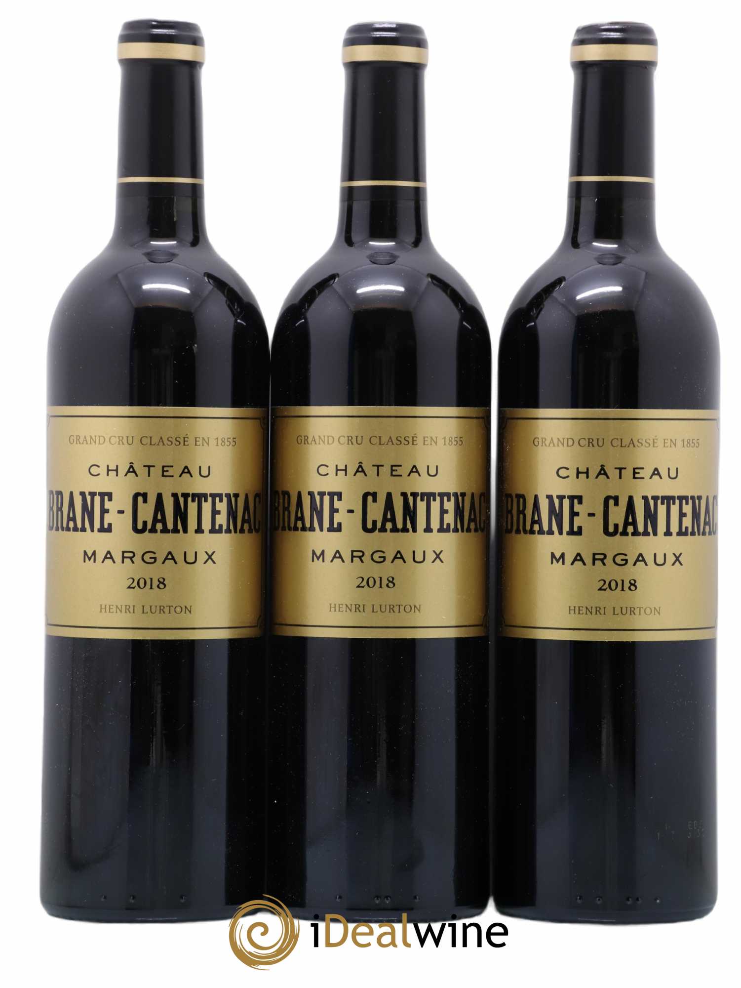 Château Brane Cantenac 2ème Grand Cru Classé 2018 - Lot de 3 bouteilles - 0