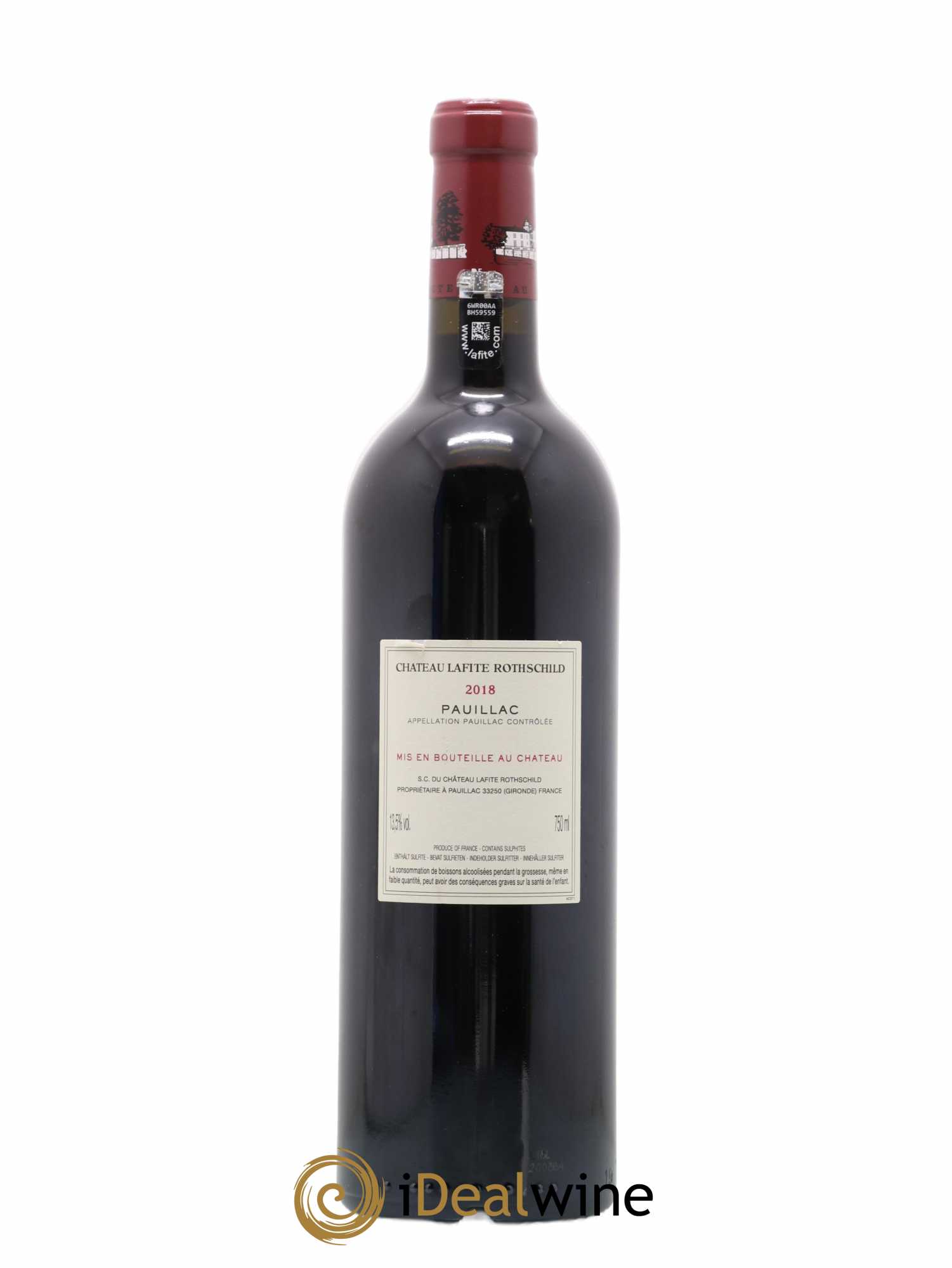 Château Lafite Rothschild 1er Grand Cru Classé 2018 - Lot de 1 bouteille - 1