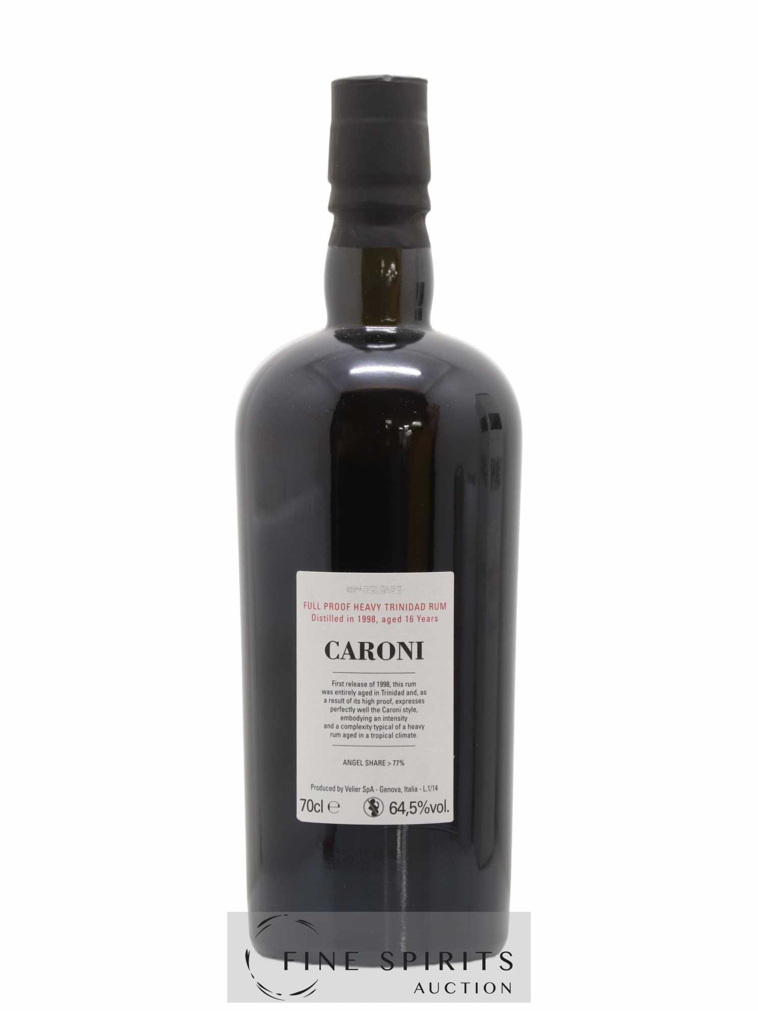 Caroni 16 years 1998 Velier Full Proof 32nd Release - One of 2750 - bottled 2014 - Lot de 1 bouteille - 2
