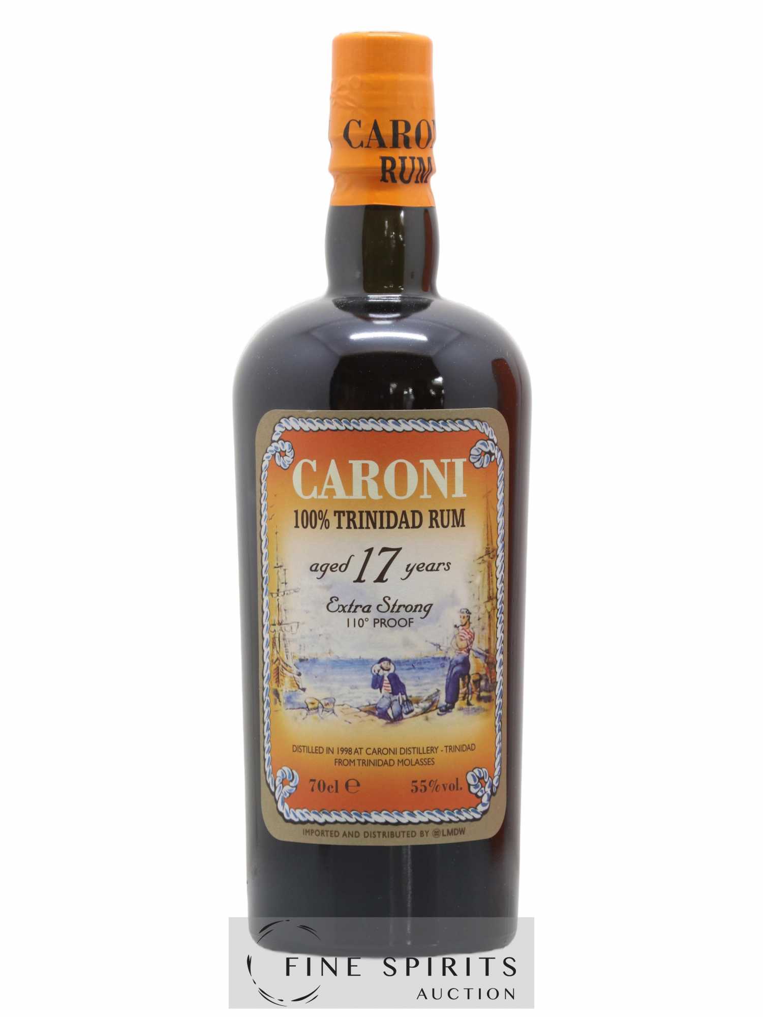 Caroni 17 years 1998 Of. 110° Proof bottled 2015 LMDW Extra Strong - Lot de 1 bouteille - 1