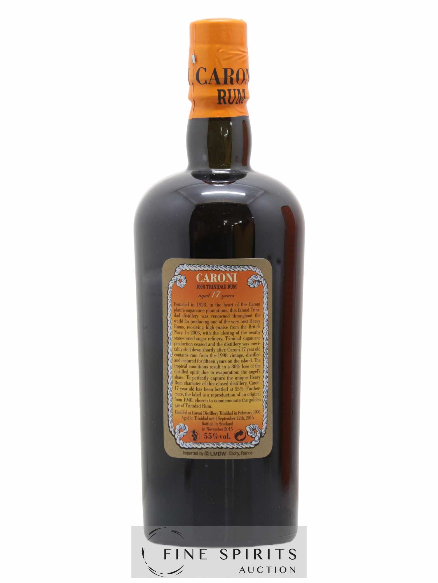 Caroni 17 years 1998 Of. 110° Proof bottled 2015 LMDW Extra Strong - Lot de 1 bouteille - 2