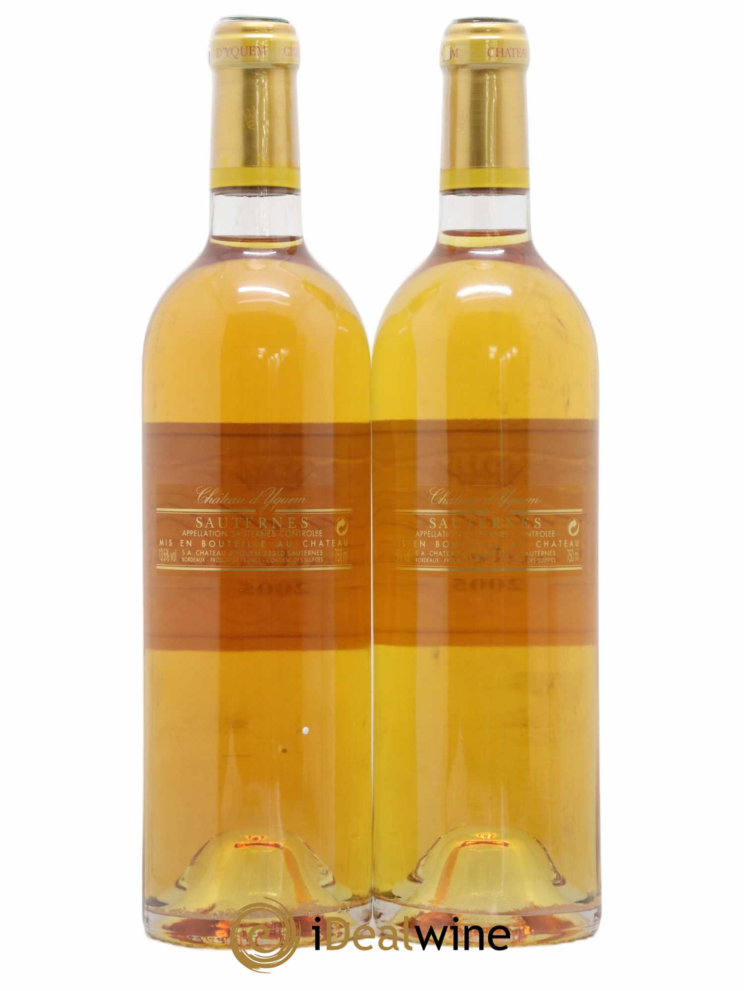 Château d' Yquem 1er Cru Classé Supérieur 2005 - Lotto di 2 bottiglie - 1