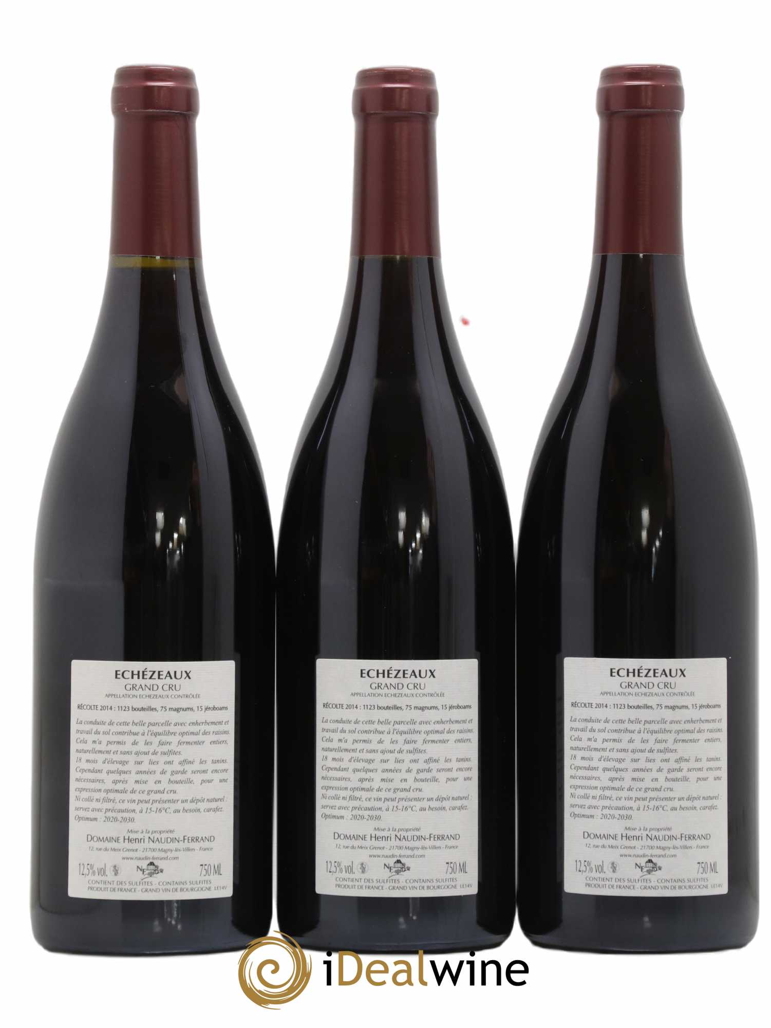 Echezeaux Grand Cru Naudin-Ferrand (Domaine) 2014 - Lot de 3 bouteilles - 1