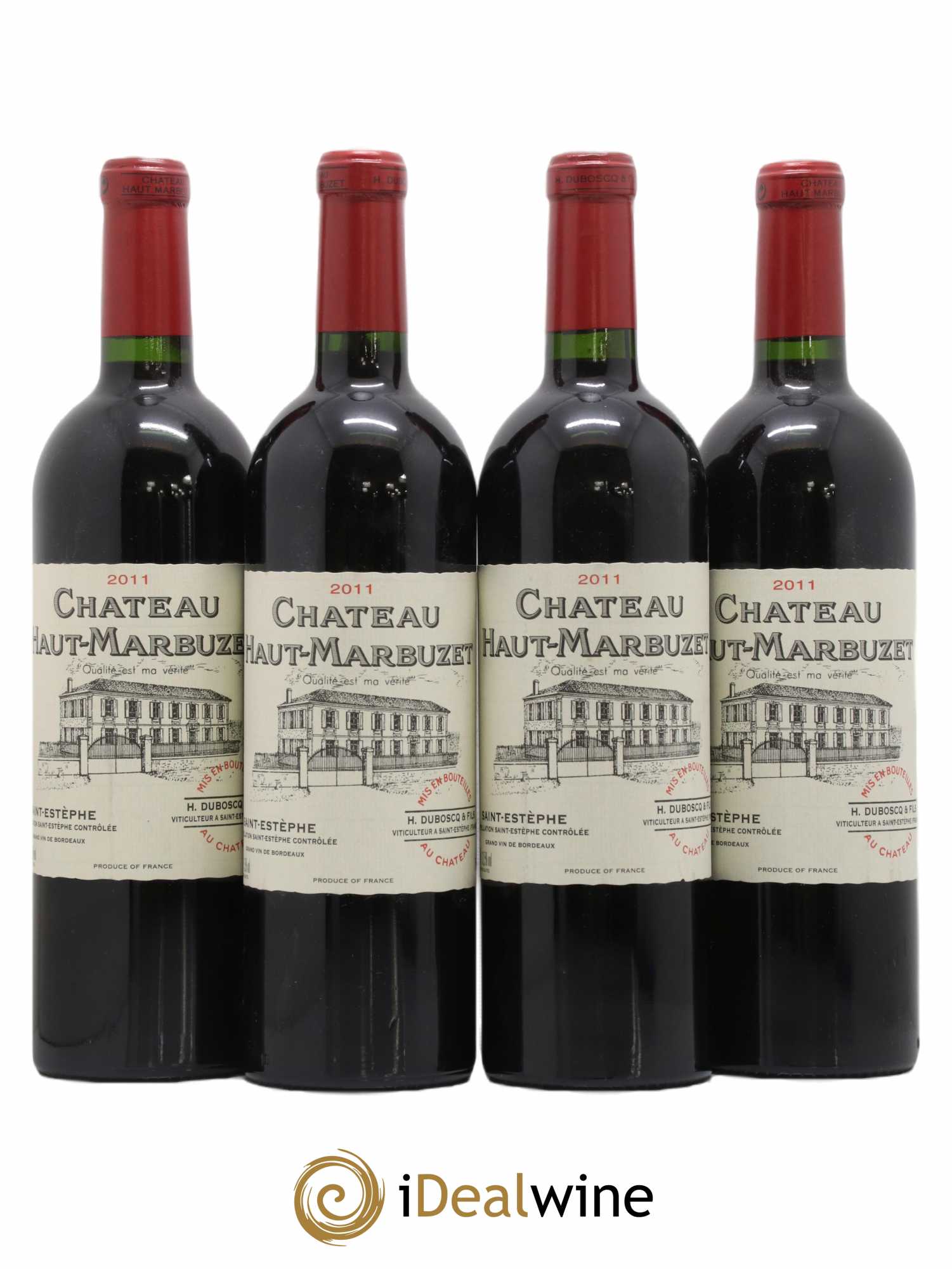 Château Haut Marbuzet (sans prix de réserve) 2011 - Lot de 4 bouteilles - 0