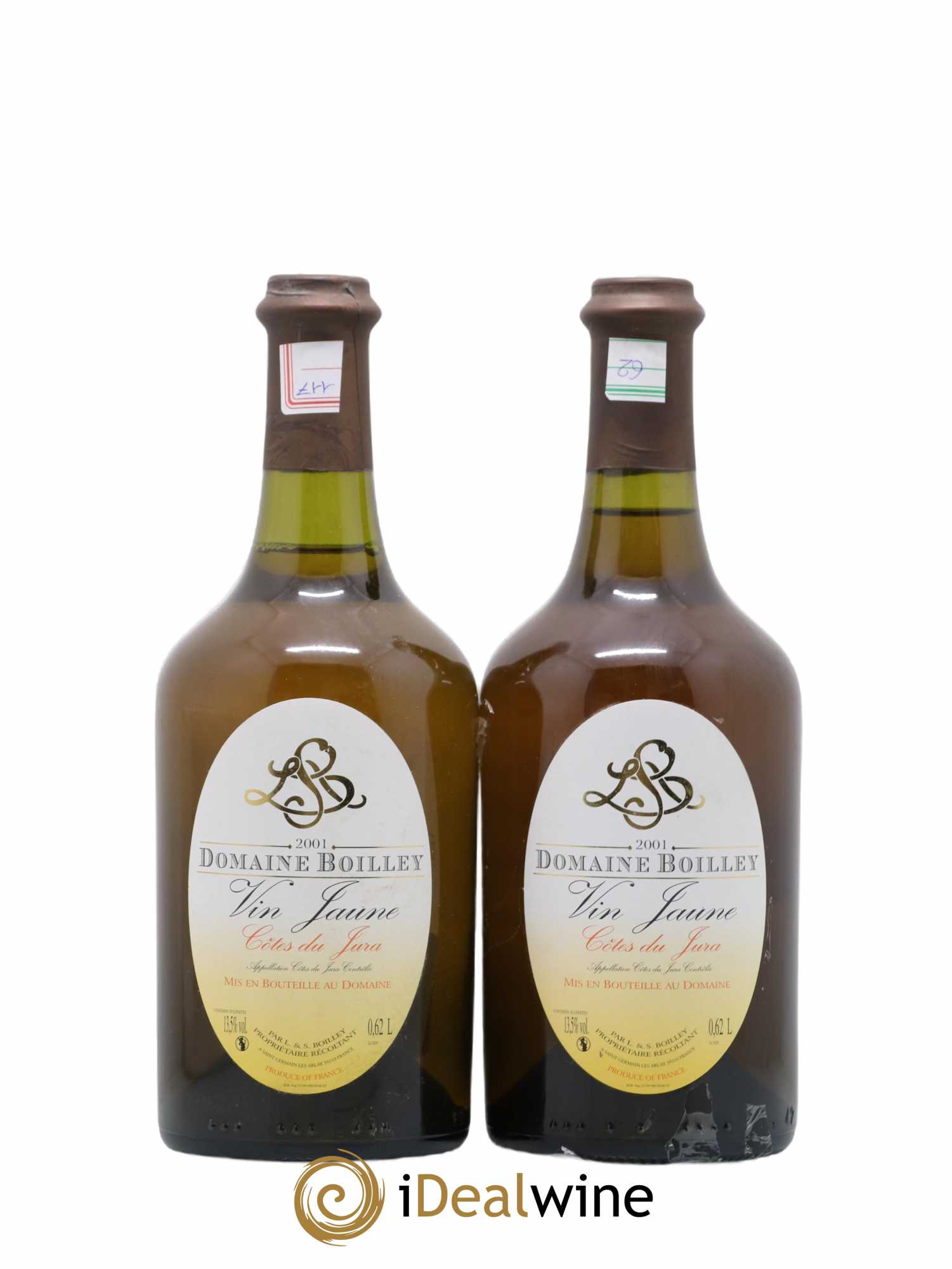 Côtes du Jura Vin Jaune Domaine Boilley 2001 - Posten von 2 Flaschen - 0