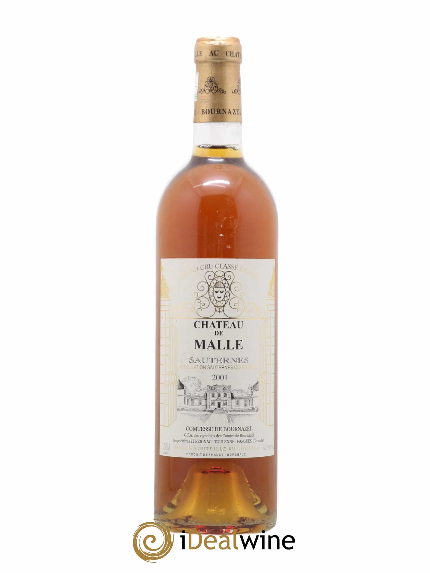 Château de Malle 2ème Grand Cru Classé 2001 - Lotto di 1 bottiglia - 0